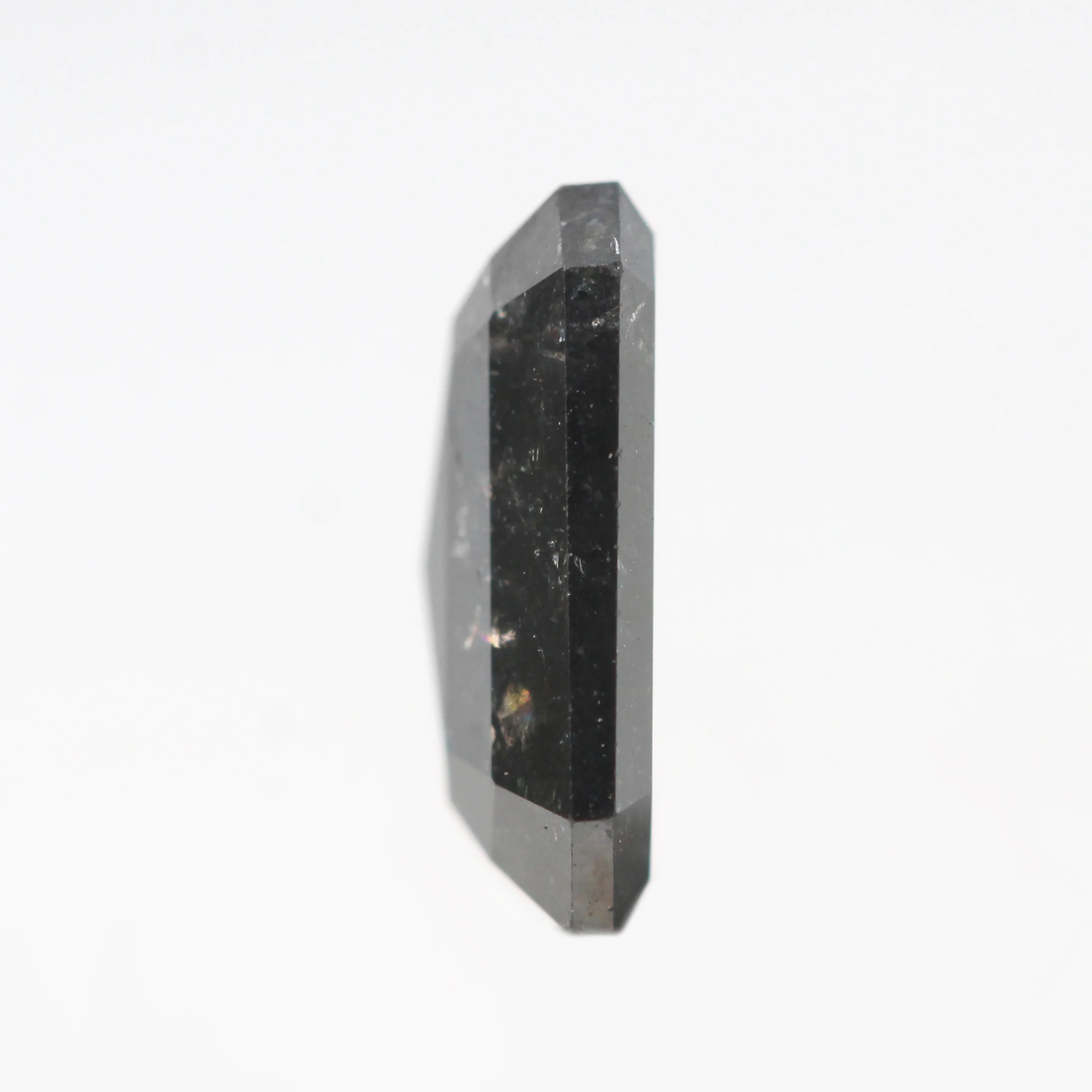 1.74 Carat Emerald Cut Black Salt and Pepper Diamond for Custom Work - Inventory Code NBE174 - Image 5