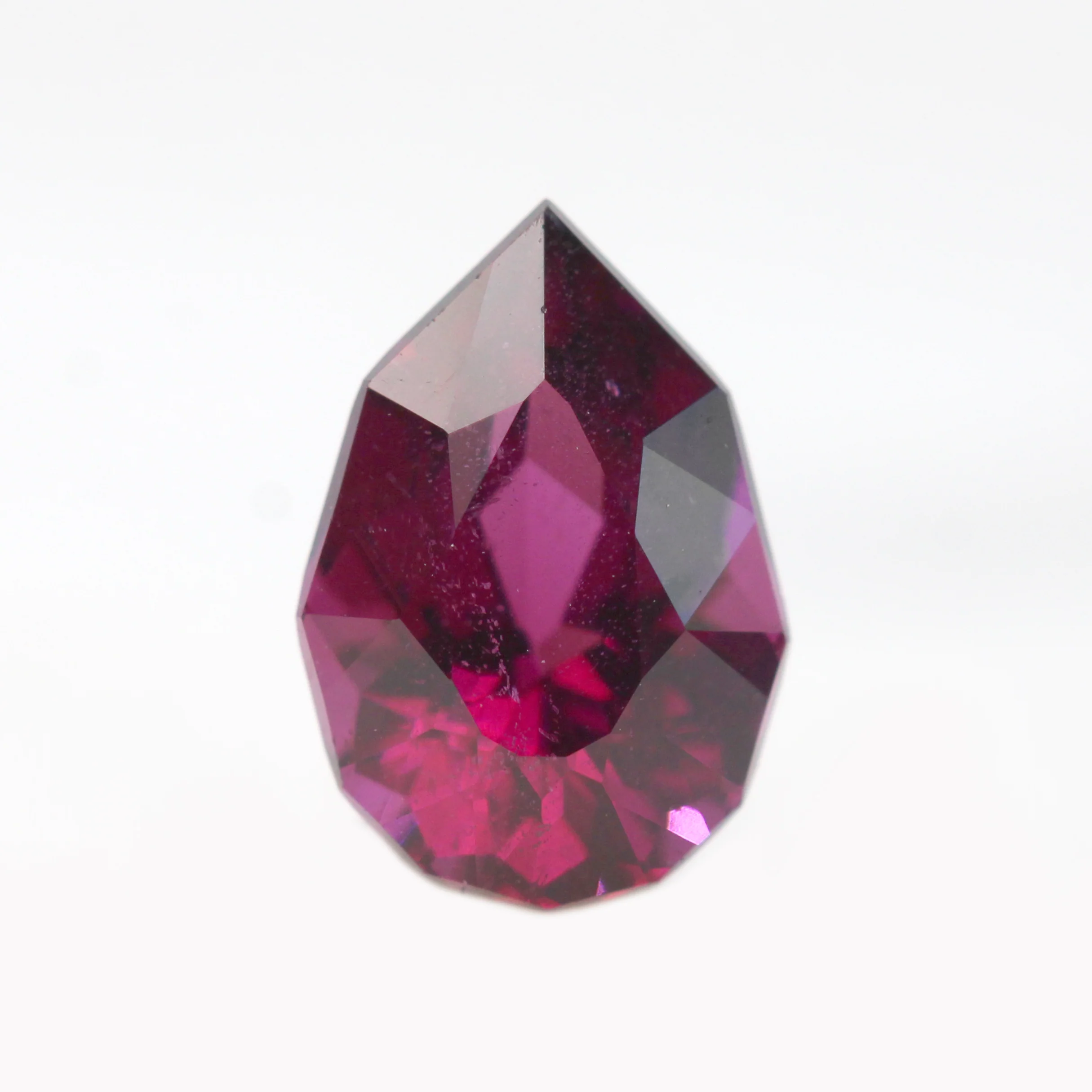 1.74 Carat Fancy Geometric Cut Pear Garnet for Custom Work - Inventory Code FPG174