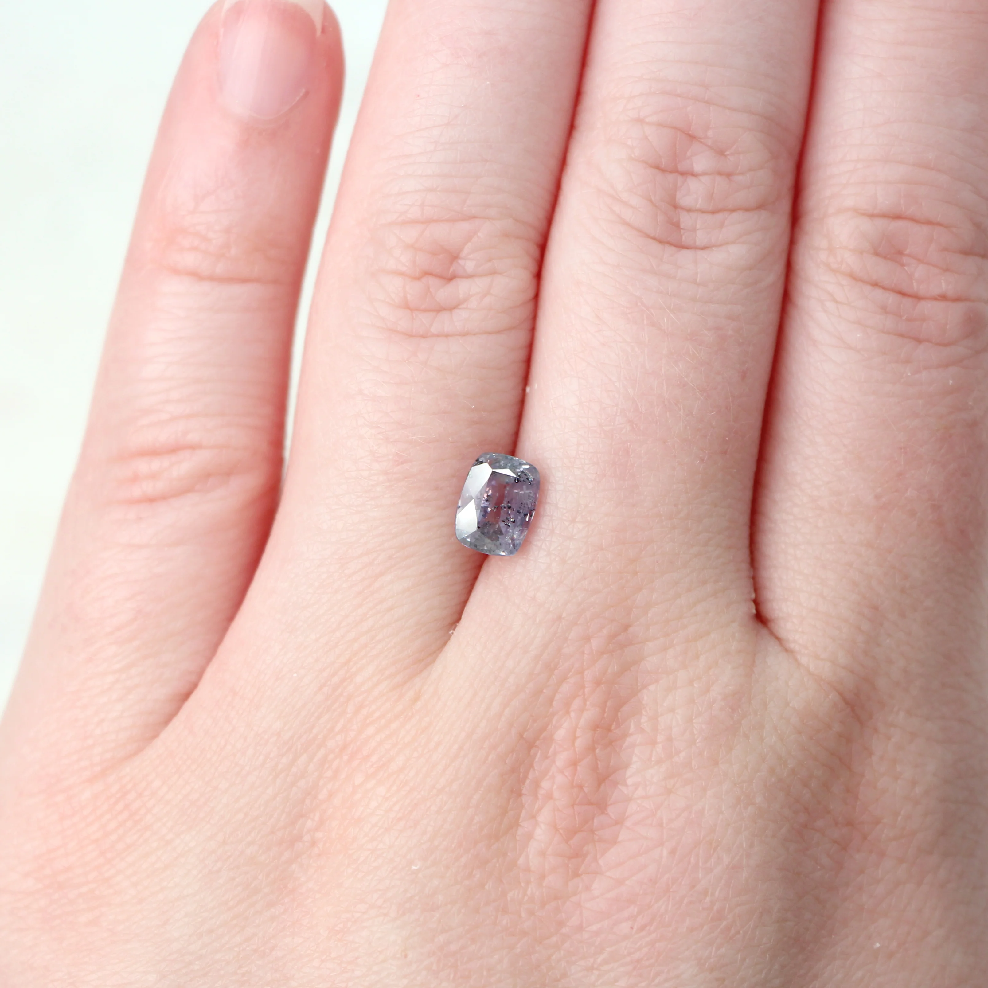 1.75 Carat Elongated Cushion Cut Light Purple Sapphire for Custom Work - Inventory Code PCS175 - Image 2