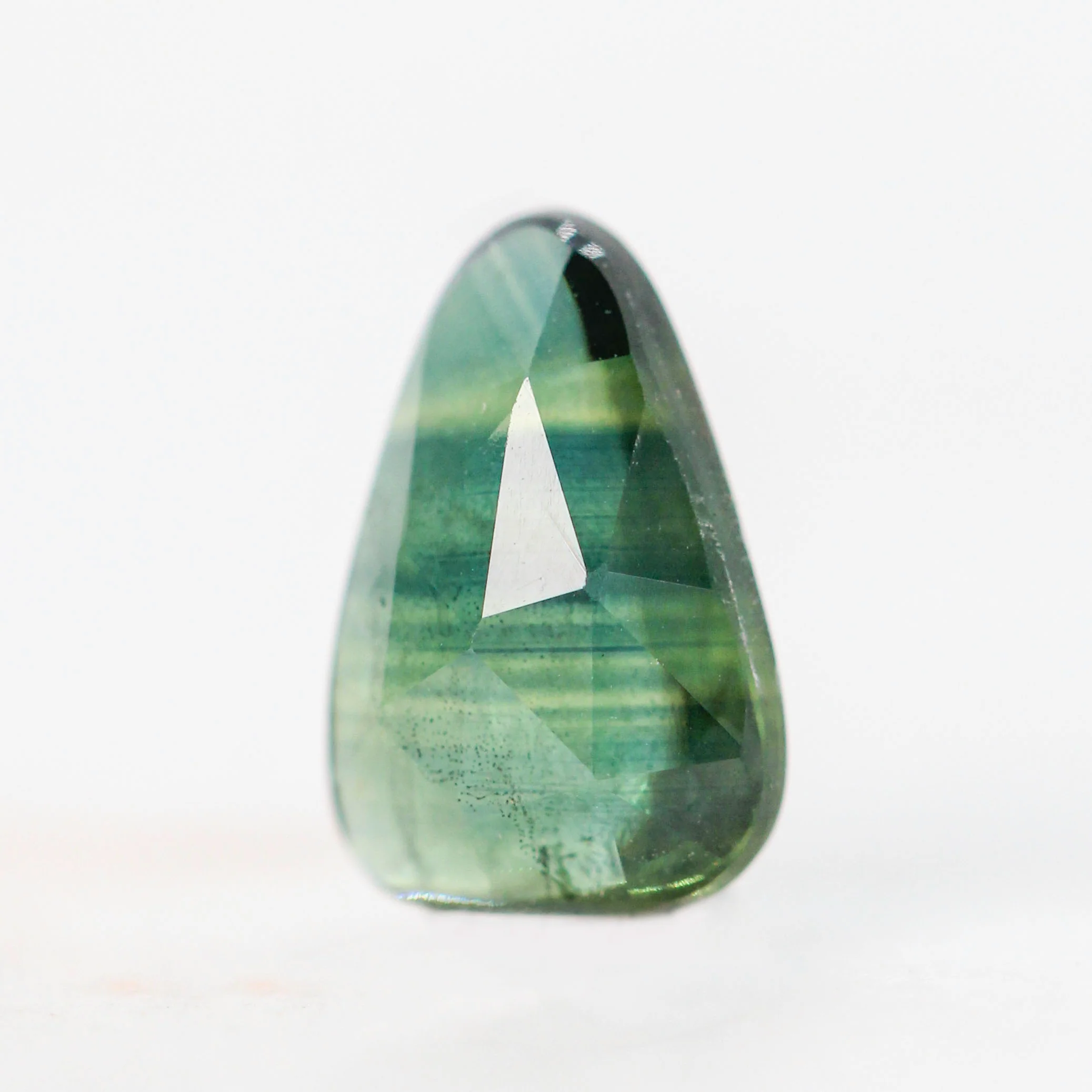 1.78 Carat Green and Teal Pear Sapphire for Custom Work - Inventory Code PTPS178 - Image 3