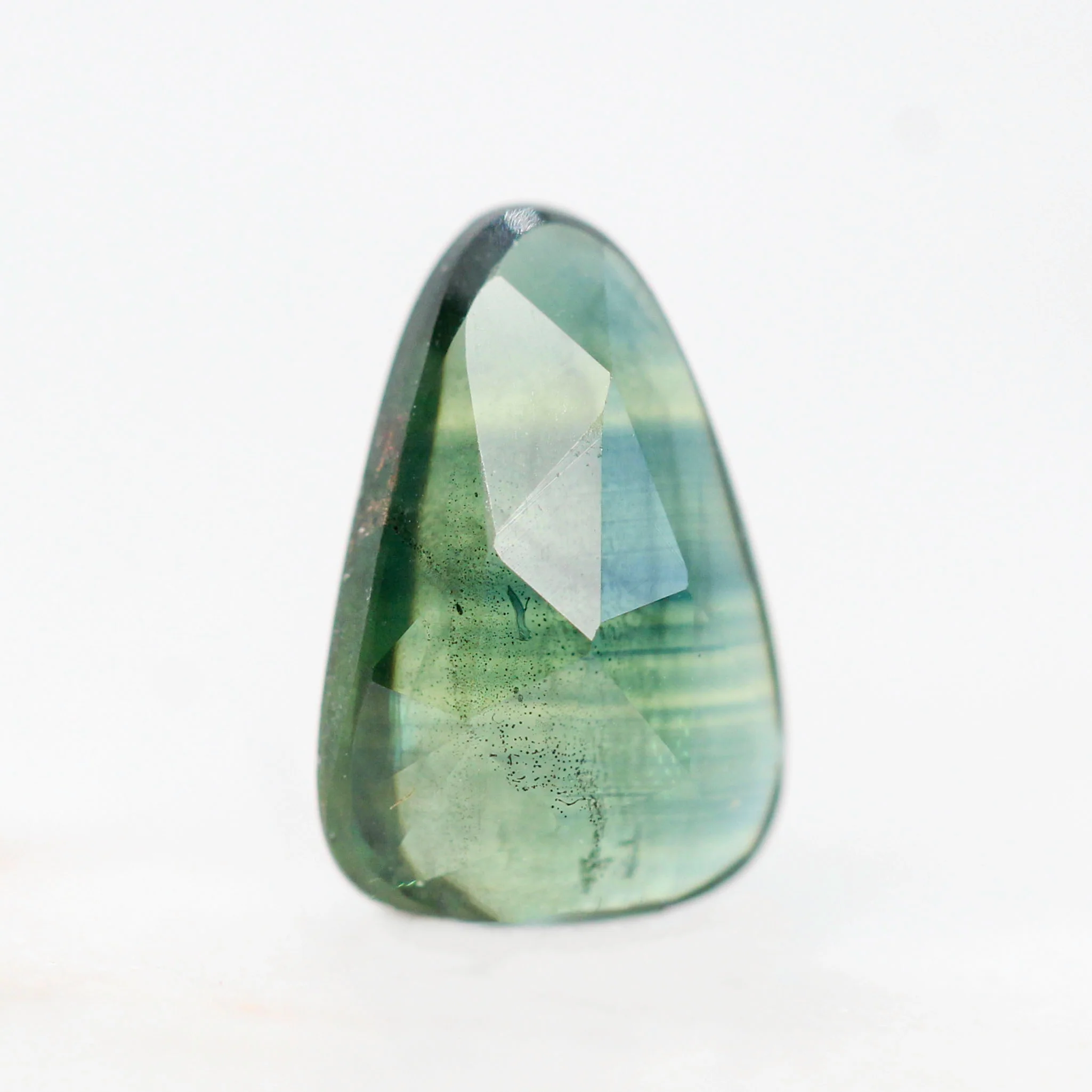 1.78 Carat Green and Teal Pear Sapphire for Custom Work - Inventory Code PTPS178 - Image 4