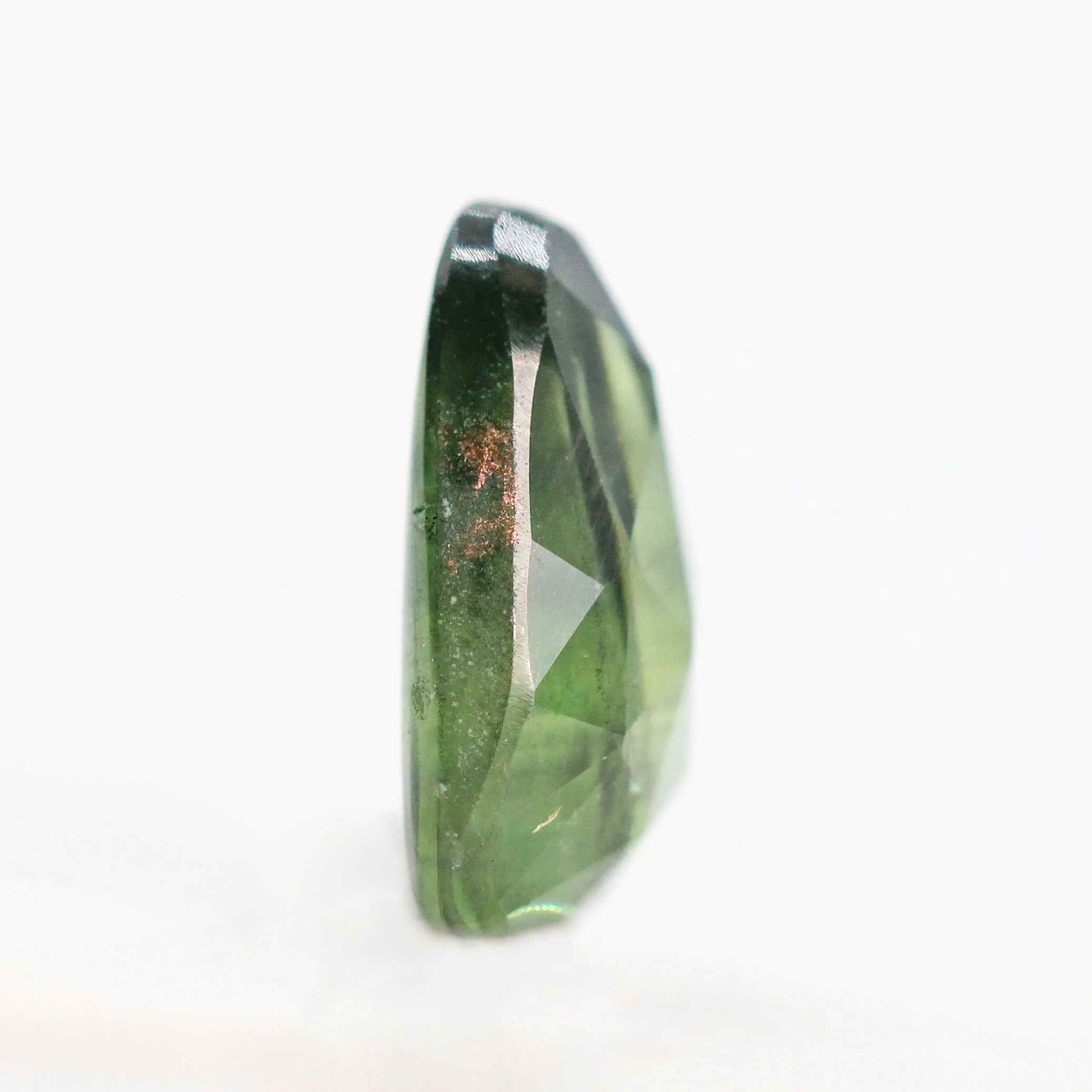 1.78 Carat Green and Teal Pear Sapphire for Custom Work - Inventory Code PTPS178 - Image 5