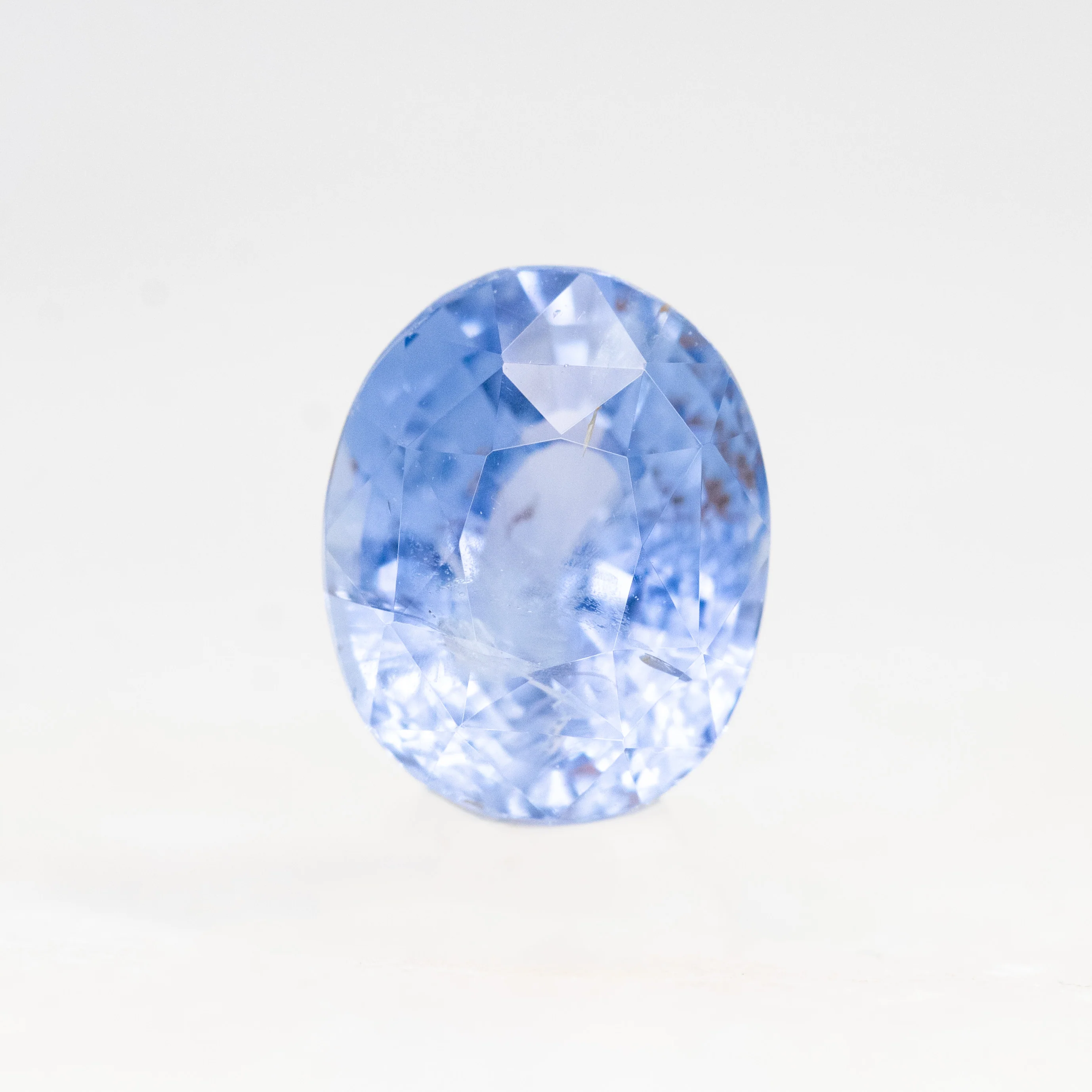 1.80 Carat Light Blue Oval Sapphire for Custom Work - Inventory Code BOS180