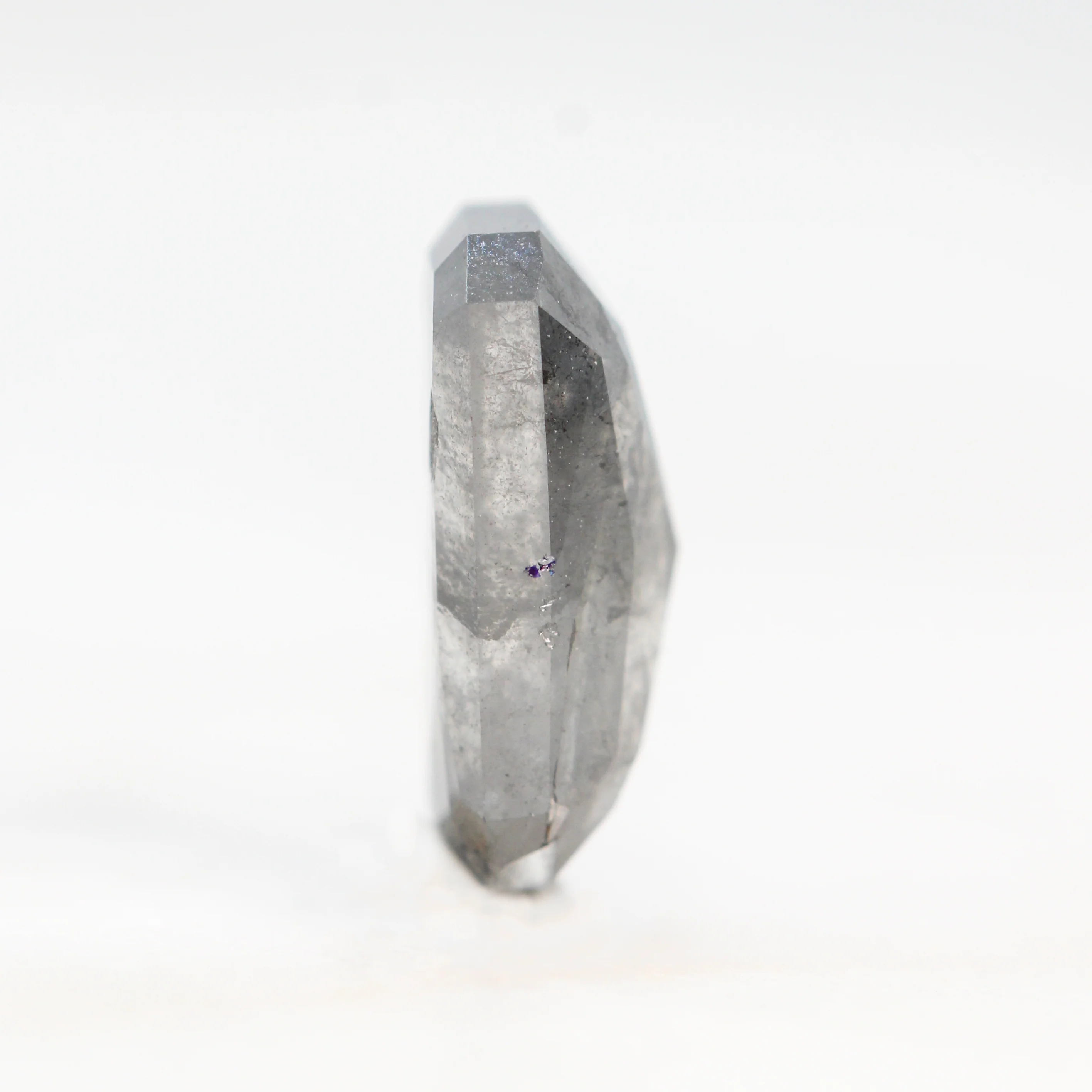 1.83 Carat Gray Emerald Cut Salt and Pepper Diamond for Custom Work - Inventory Code DSE183 - Image 5