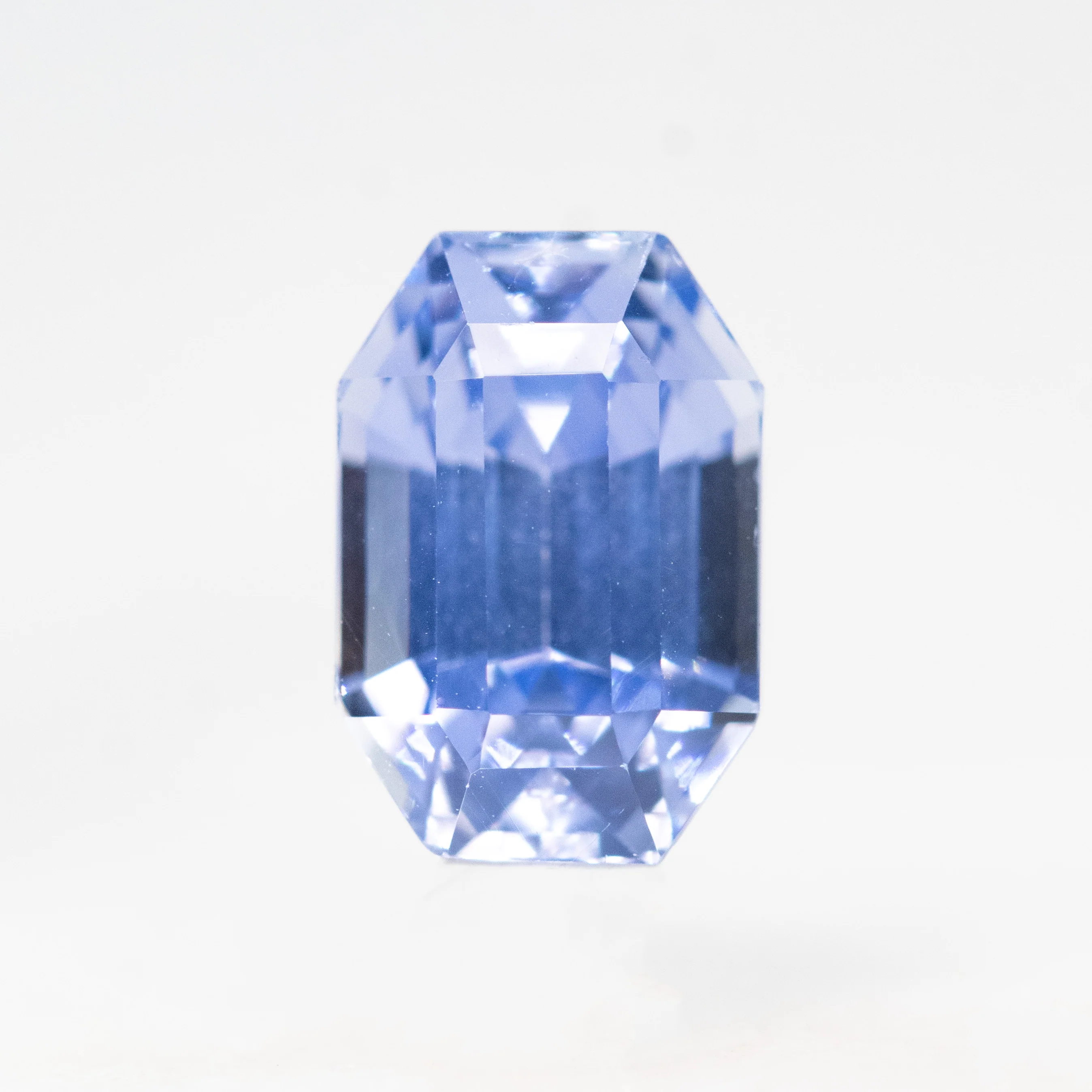 1.85 Carat Emerald Cut Cornflower Blue Sapphire for Custom Work - Inventory Code BES185