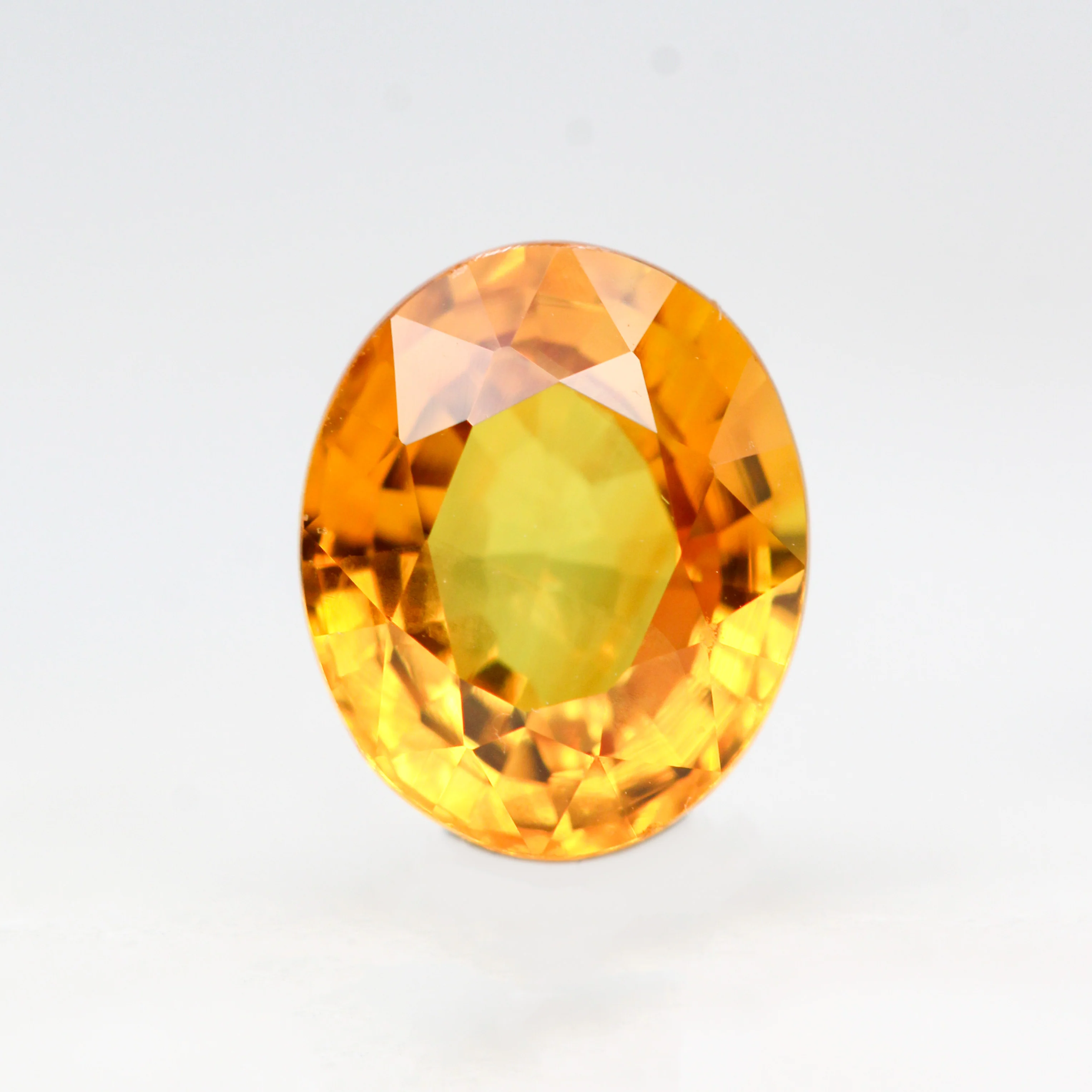 1.87 Carat Orange Oval Sapphire for Custom Work - Inventory Code OOS187