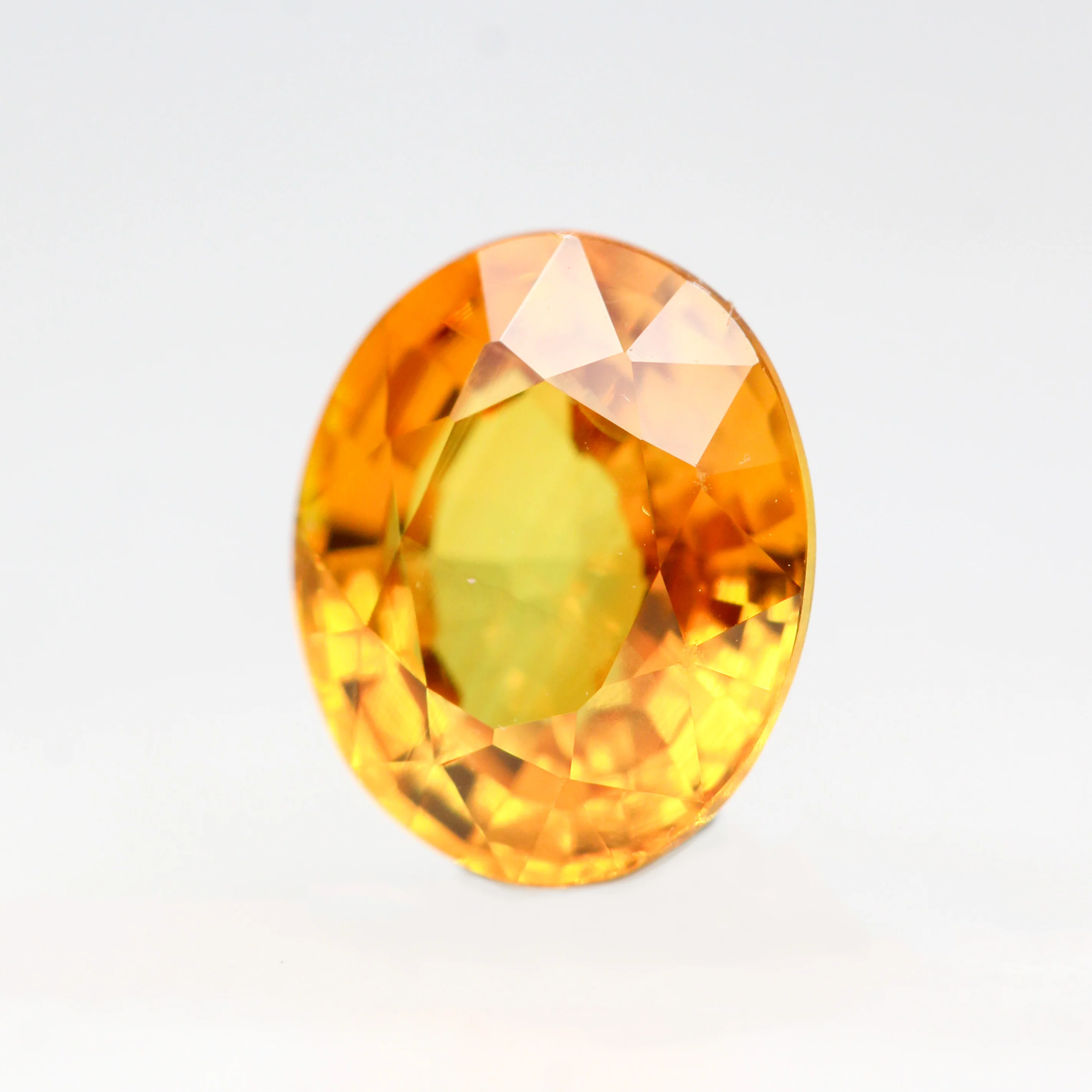 1.87 Carat Orange Oval Sapphire for Custom Work - Inventory Code OOS187 - Image 3