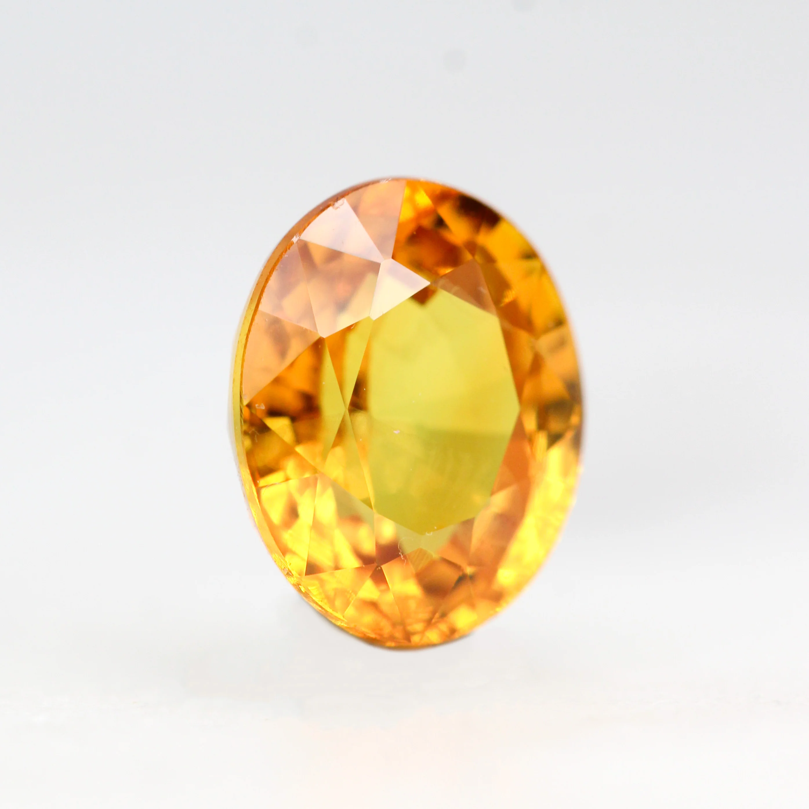 1.87 Carat Orange Oval Sapphire for Custom Work - Inventory Code OOS187 - Image 4