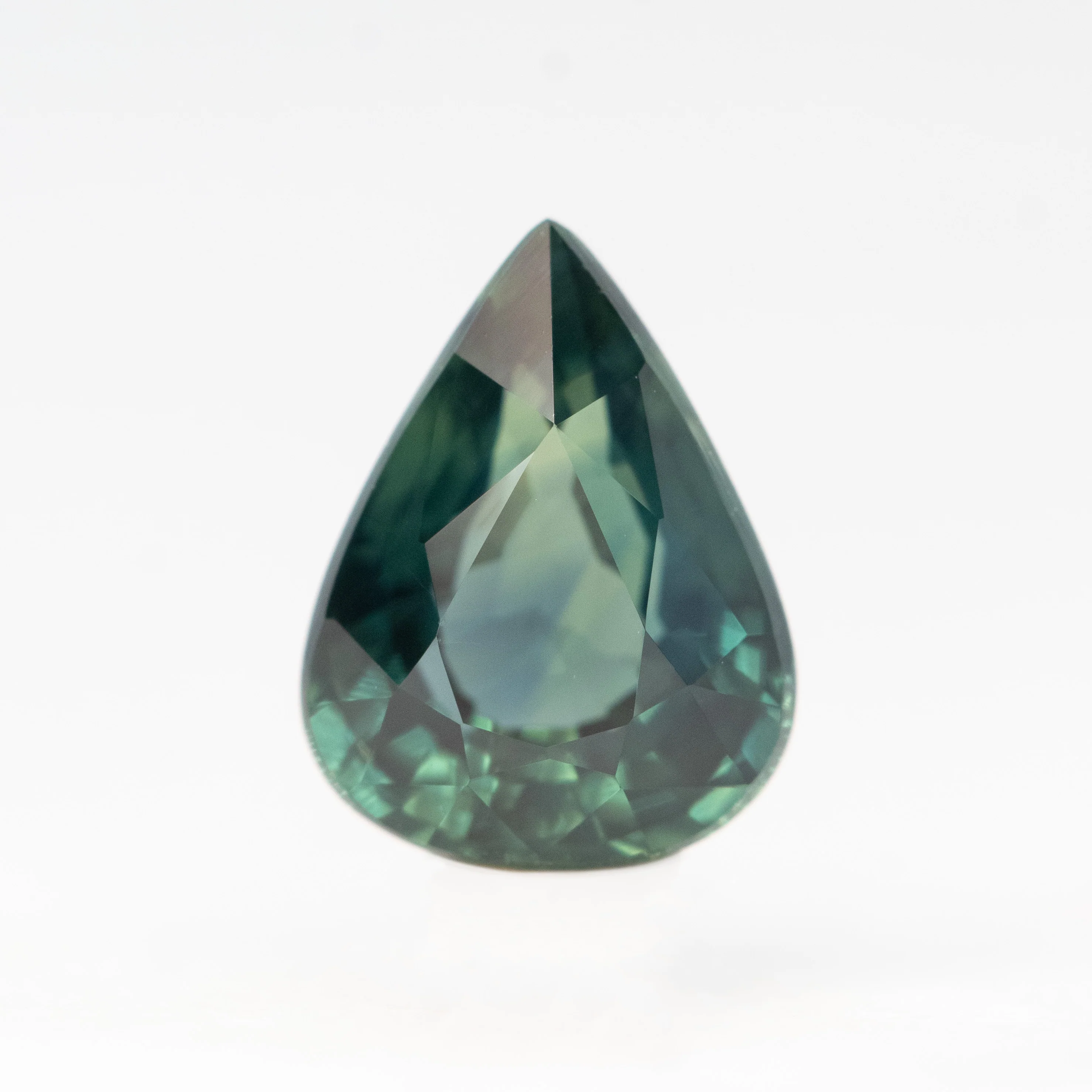 1.87 Carat Teal Pear Australian Sapphire for Custom Work - Inventory Code TPS187