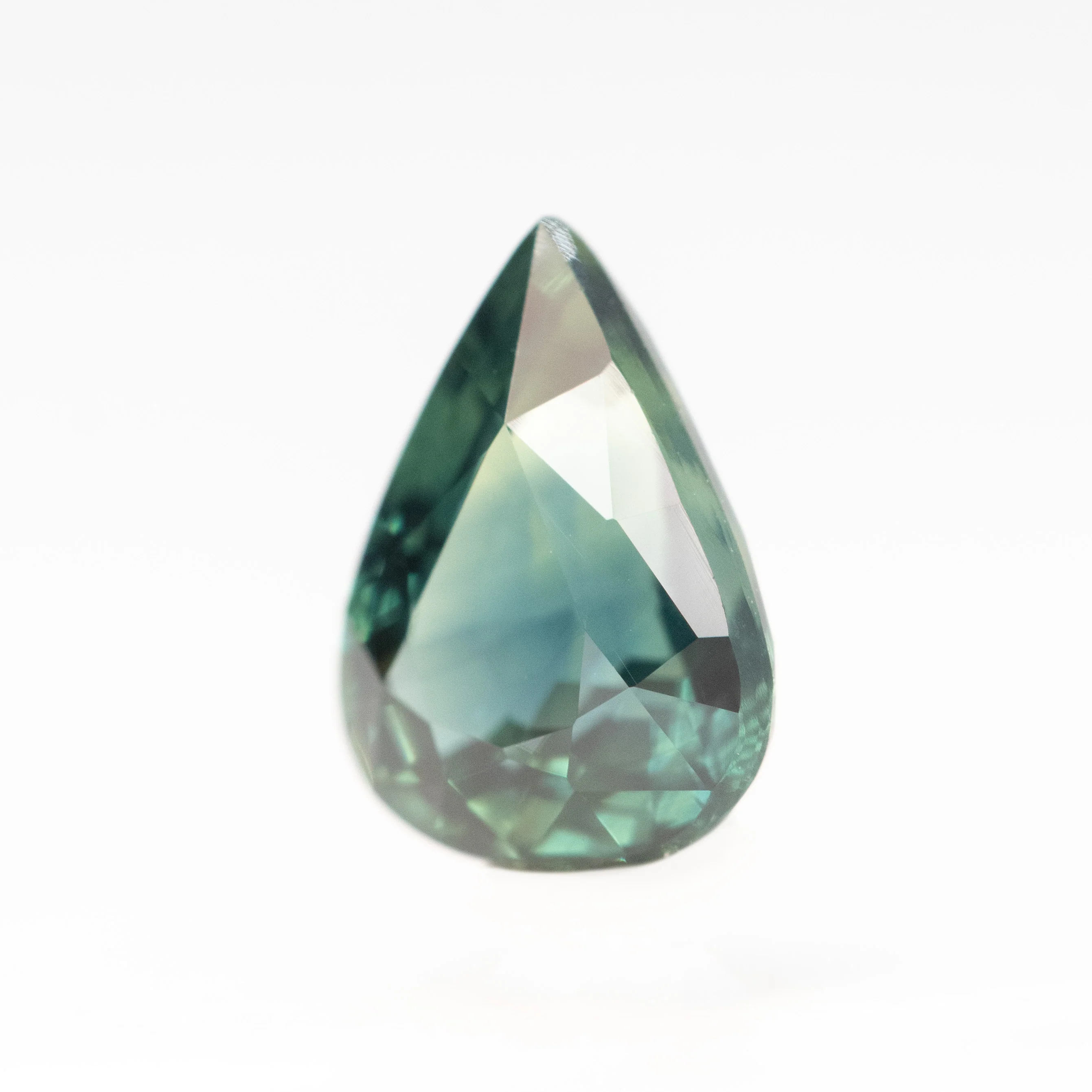 1.87 Carat Teal Pear Australian Sapphire for Custom Work - Inventory Code TPS187 - Image 3