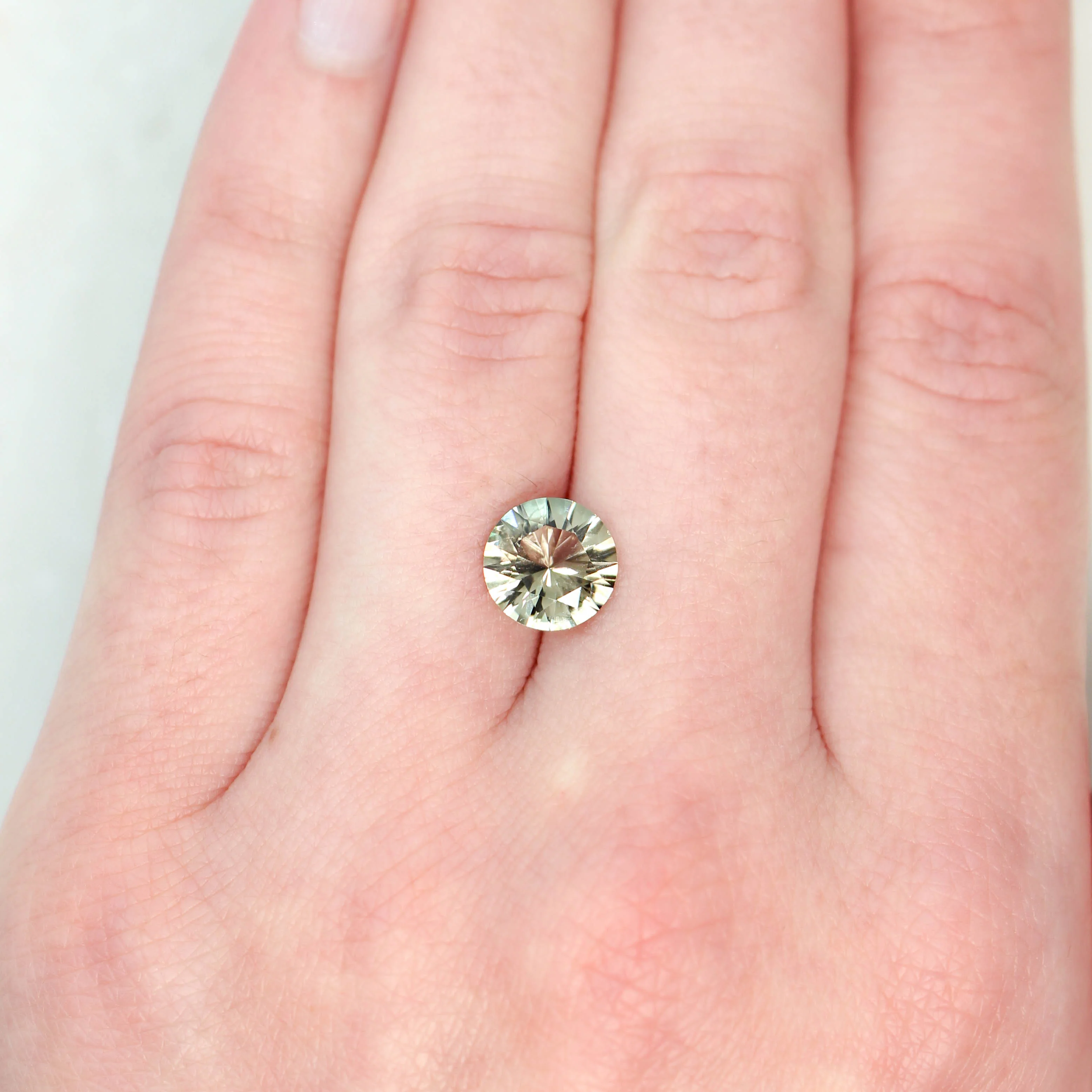 1.90 Carat Round Sunstone for Custom Work - Inventory Code RSS190 - Image 2