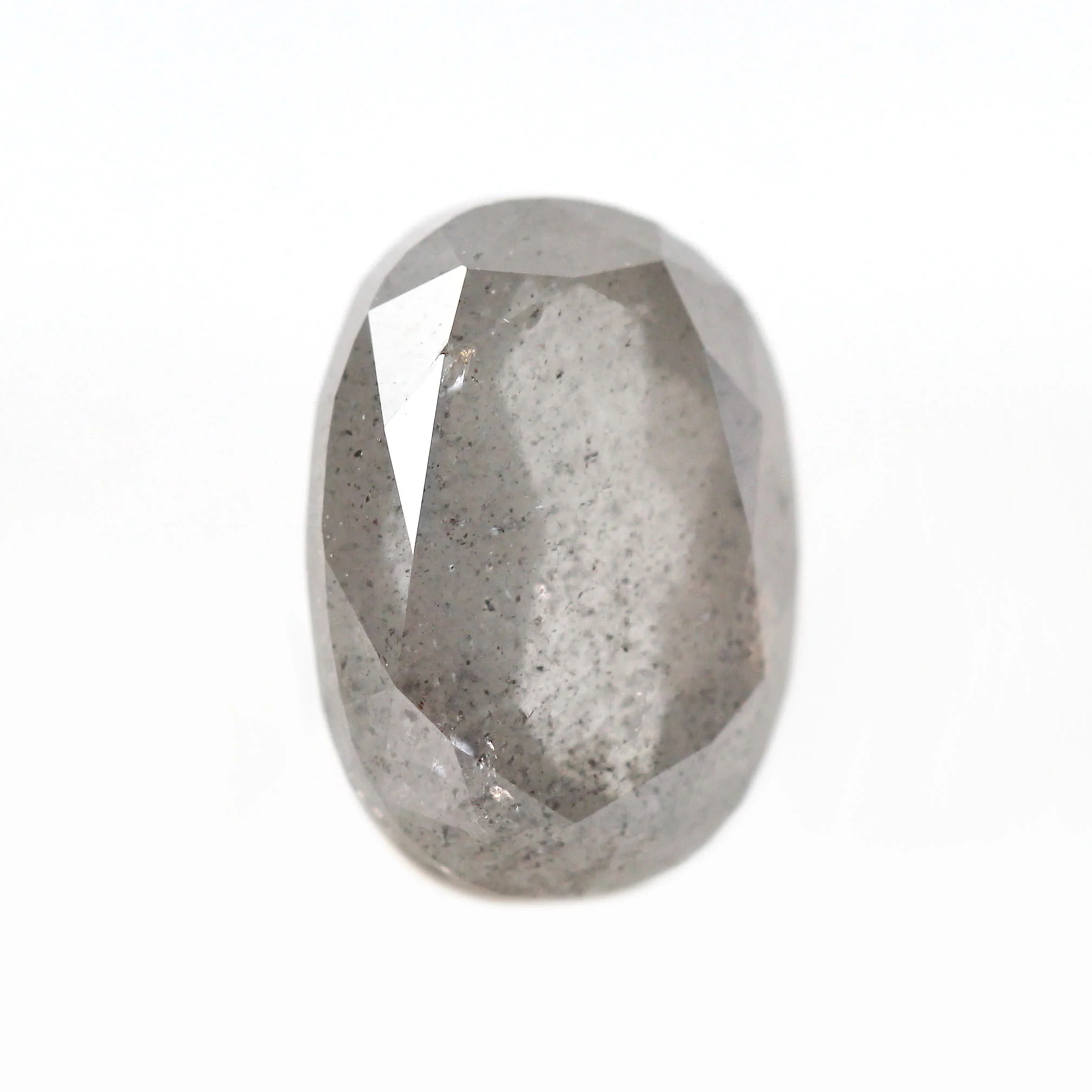 1.92 Carat Gray Oval Salt and Pepper Diamond for Custom Work - Inventory Code SGO192 - Image 4