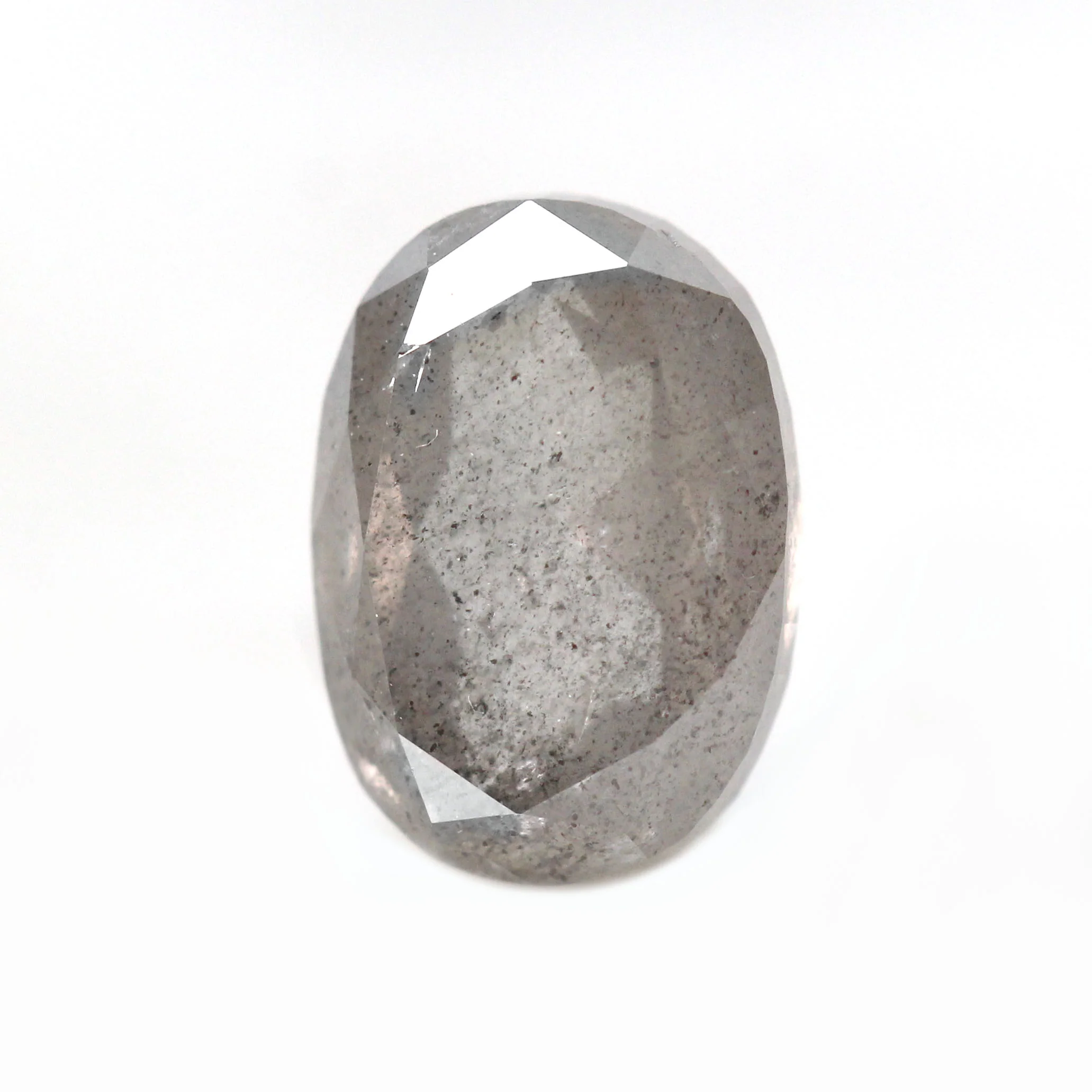 1.92 Carat Gray Oval Salt and Pepper Diamond for Custom Work - Inventory Code SGO192 - Image 5