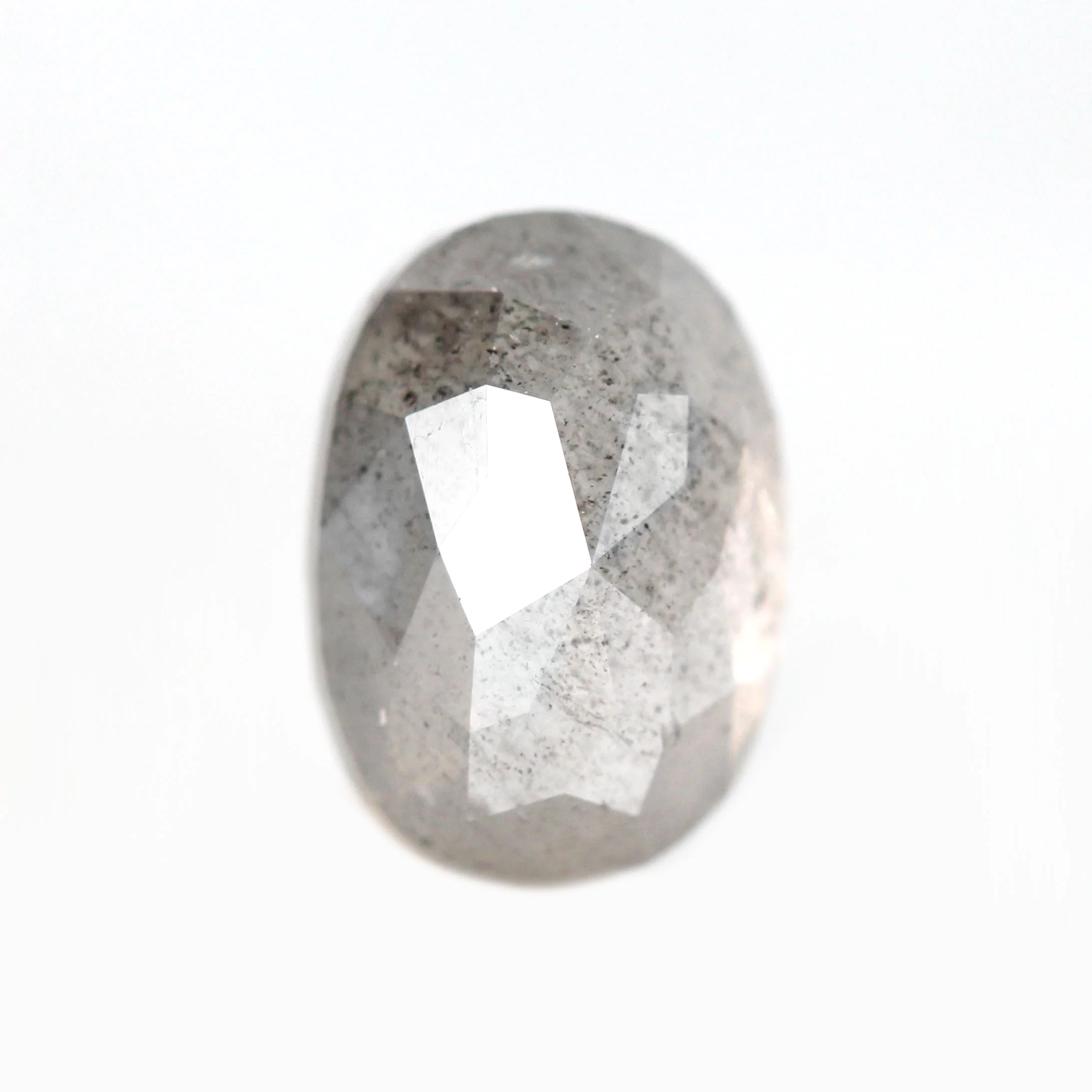 1.92 Carat Gray Oval Salt and Pepper Diamond for Custom Work - Inventory Code SGO192 - Image 7