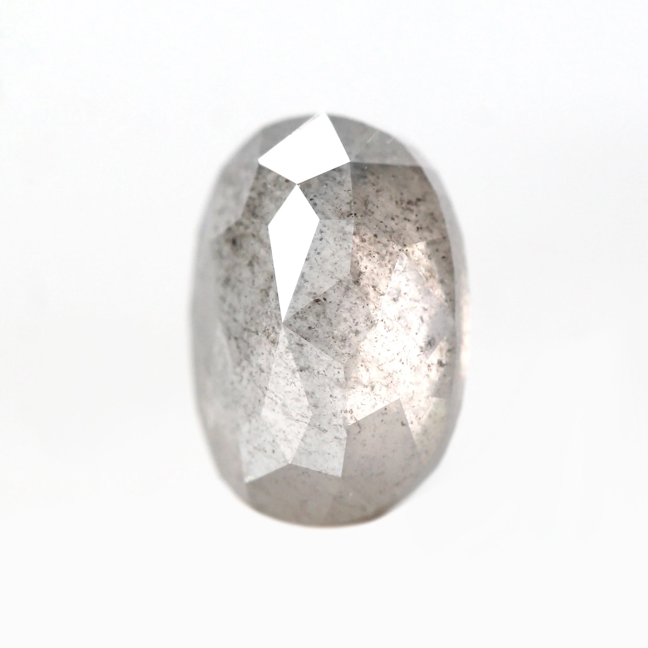 1.92 Carat Gray Oval Salt and Pepper Diamond for Custom Work - Inventory Code SGO192 - Image 8