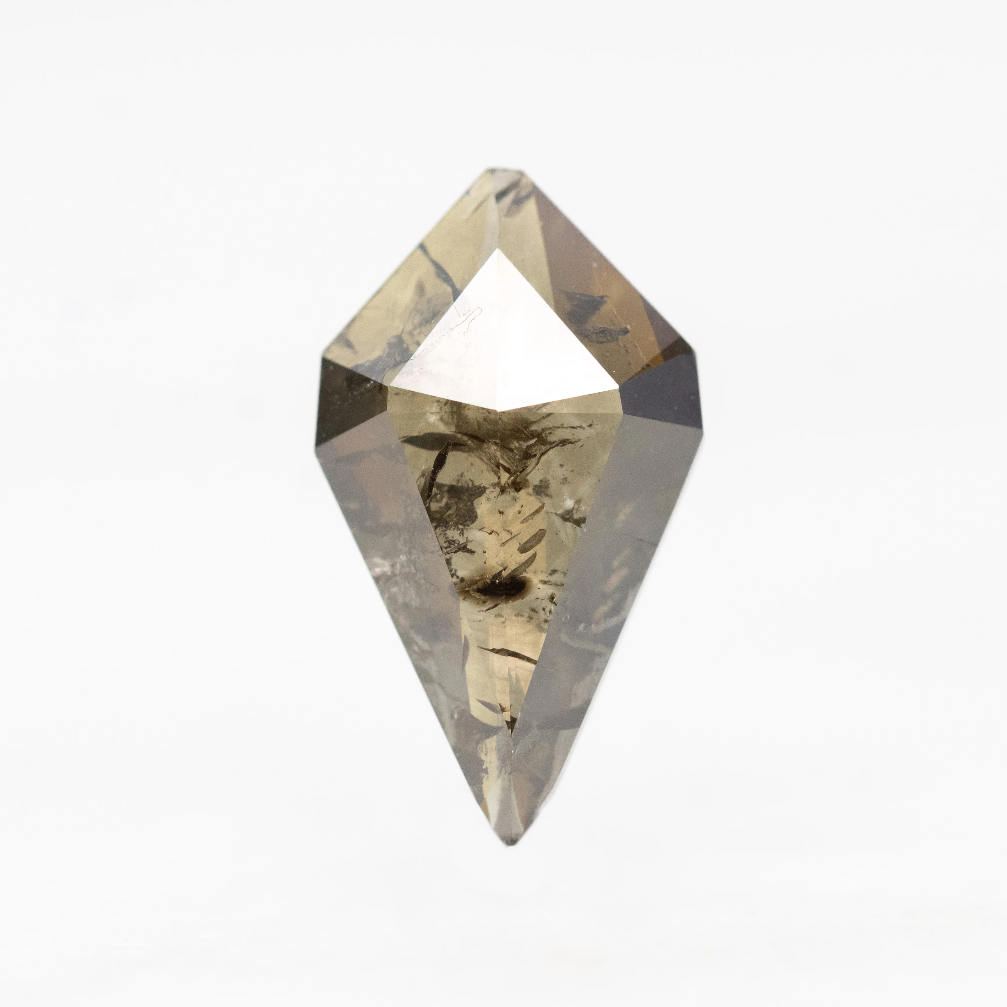 1.93 Carat Dark Champagne Kite Cut Salt and Pepper Diamond - Inventory Code DCK193
