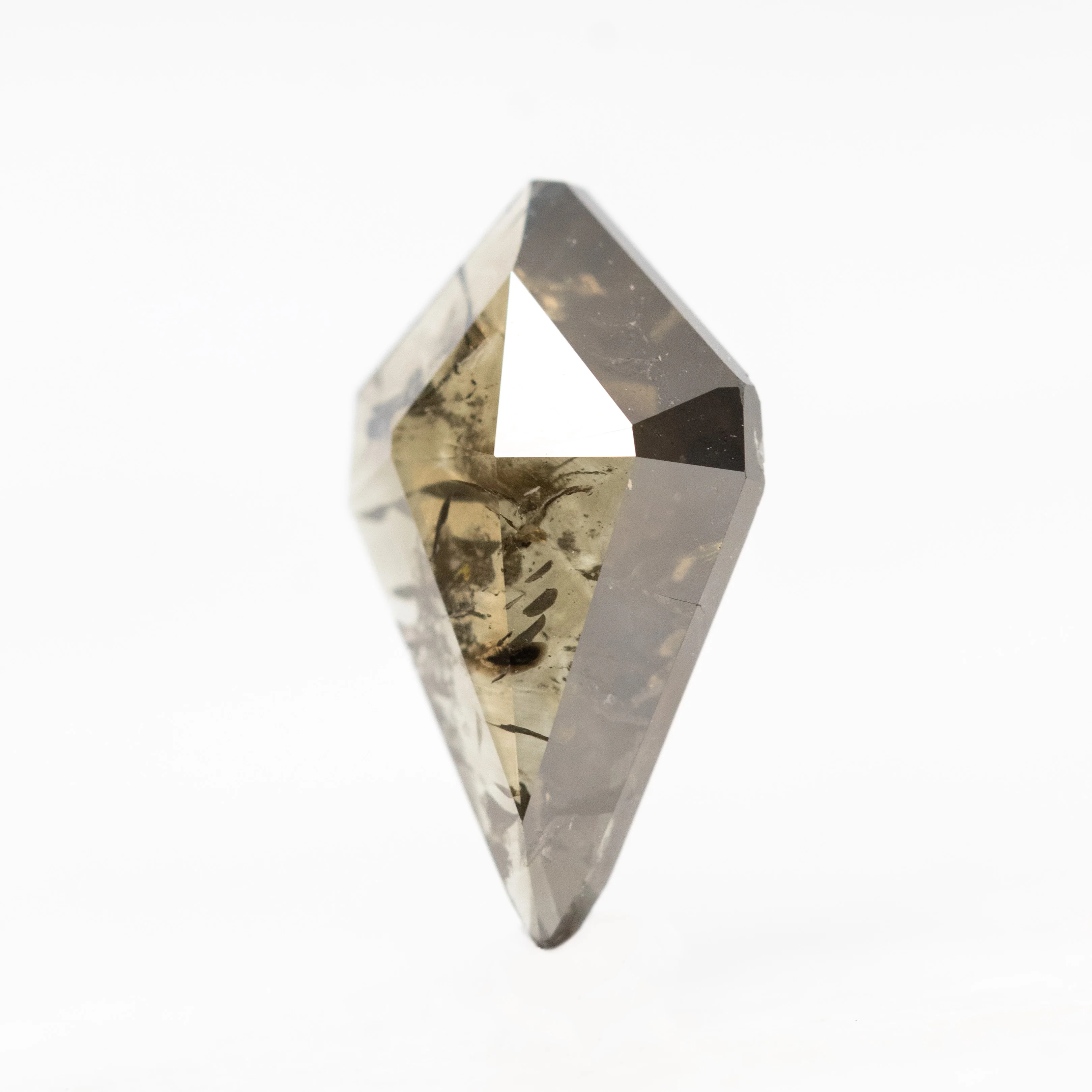 1.93 Carat Dark Champagne Kite Cut Salt and Pepper Diamond - Inventory Code DCK193 - Image 3