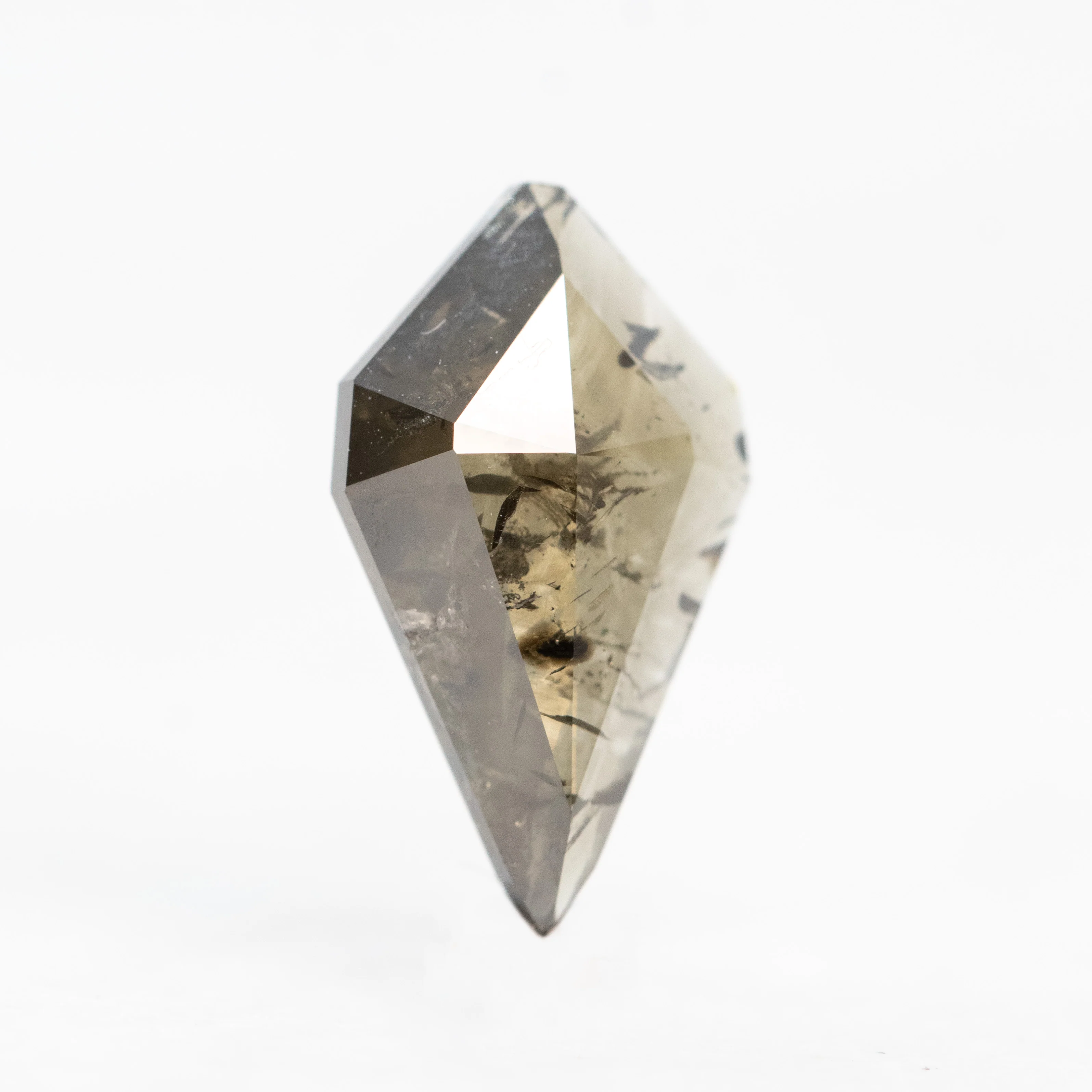 1.93 Carat Dark Champagne Kite Cut Salt and Pepper Diamond - Inventory Code DCK193 - Image 4