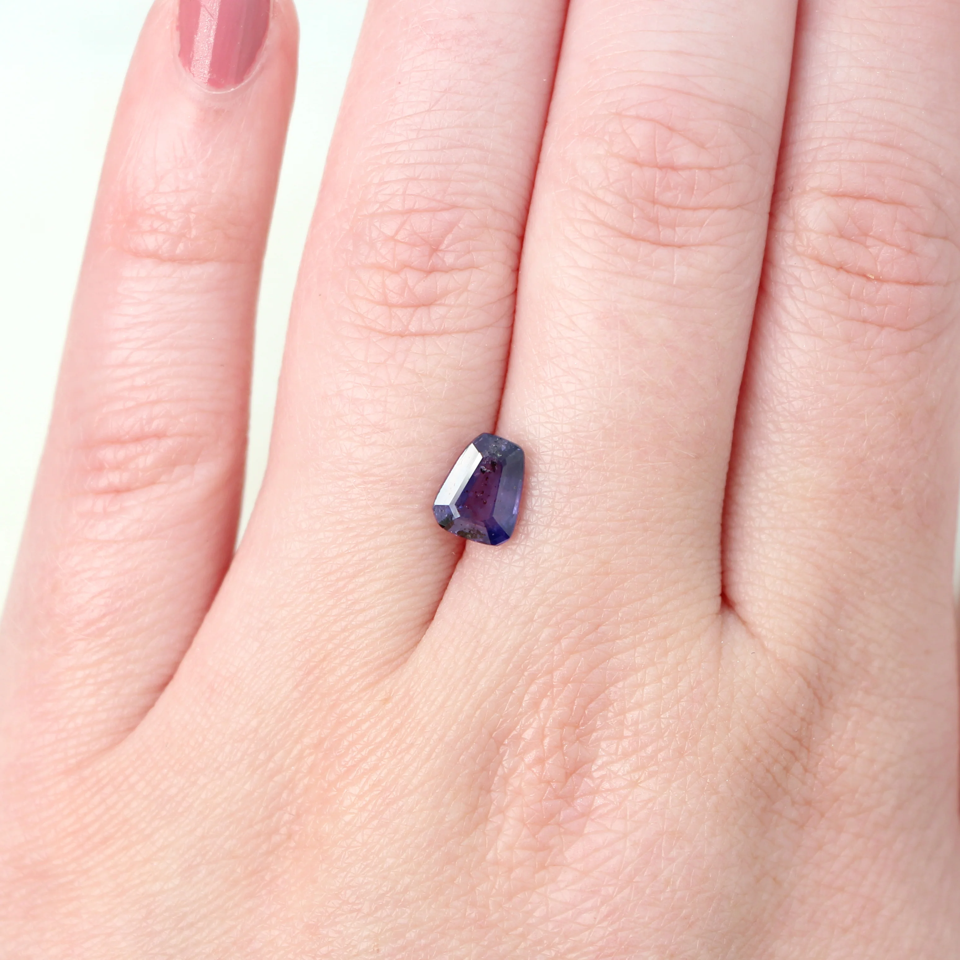 1.93 Carat Purple Trapezoid Sapphire for Custom Work - Inventory Code PTS193 - Image 2