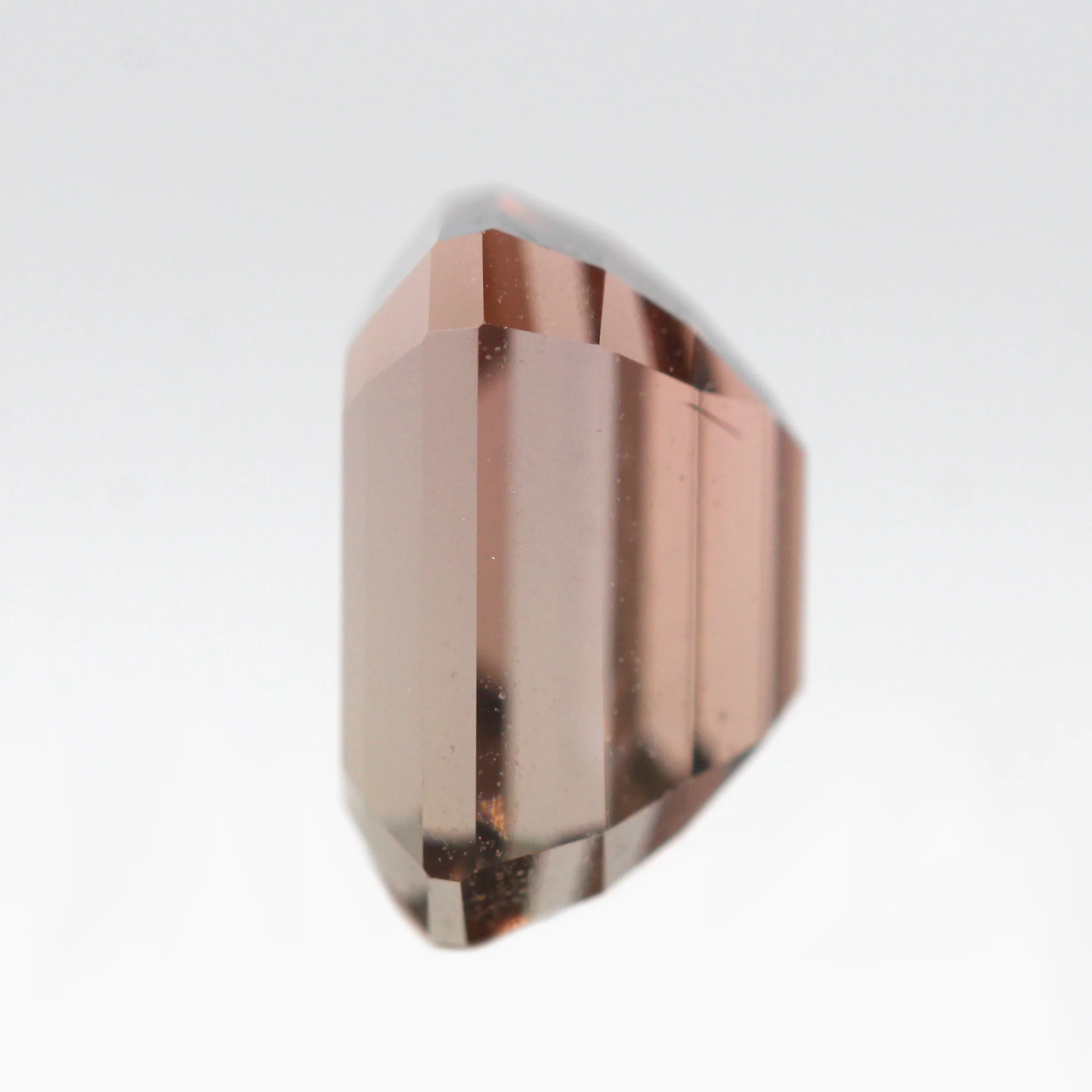 1.94 Carat Emerald Cut Champagne Brown Zircon for Custom Work - Inventory Code EOZ194 - Image 5