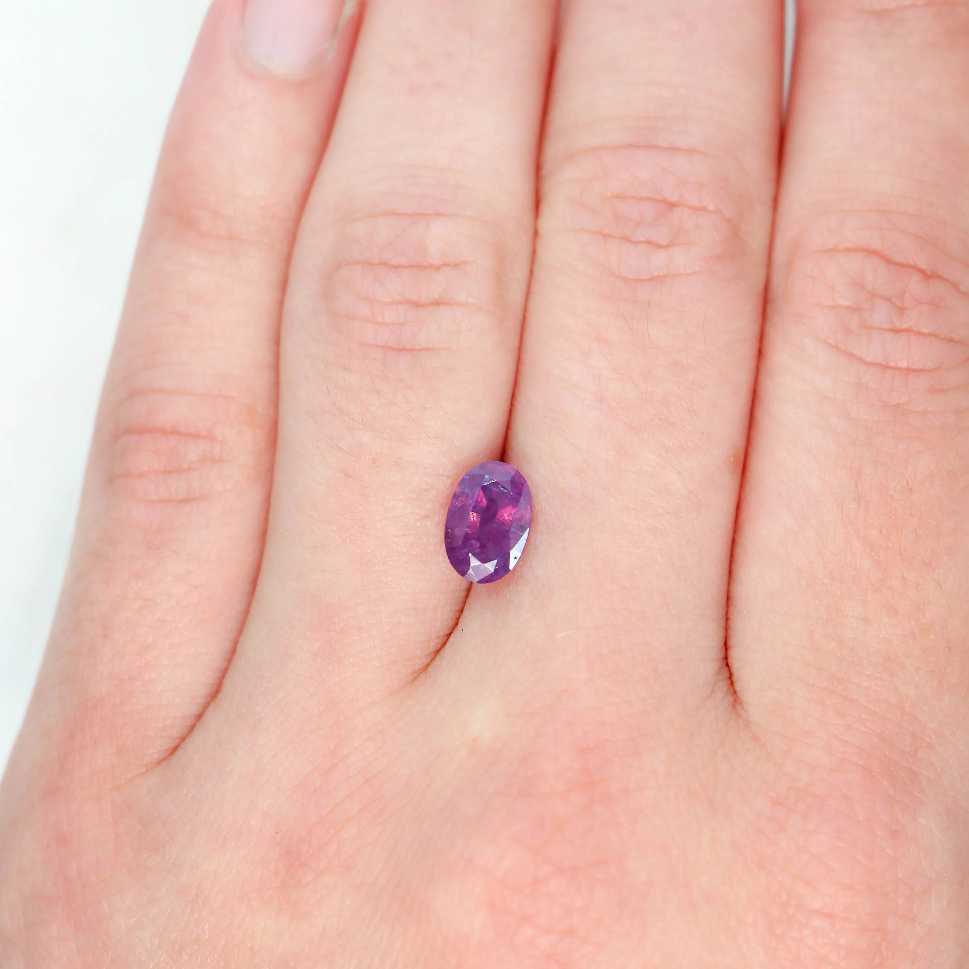 1.94 Carat Pink Oval Sapphire for Custom Work - Inventory Code POS194 - Image 2