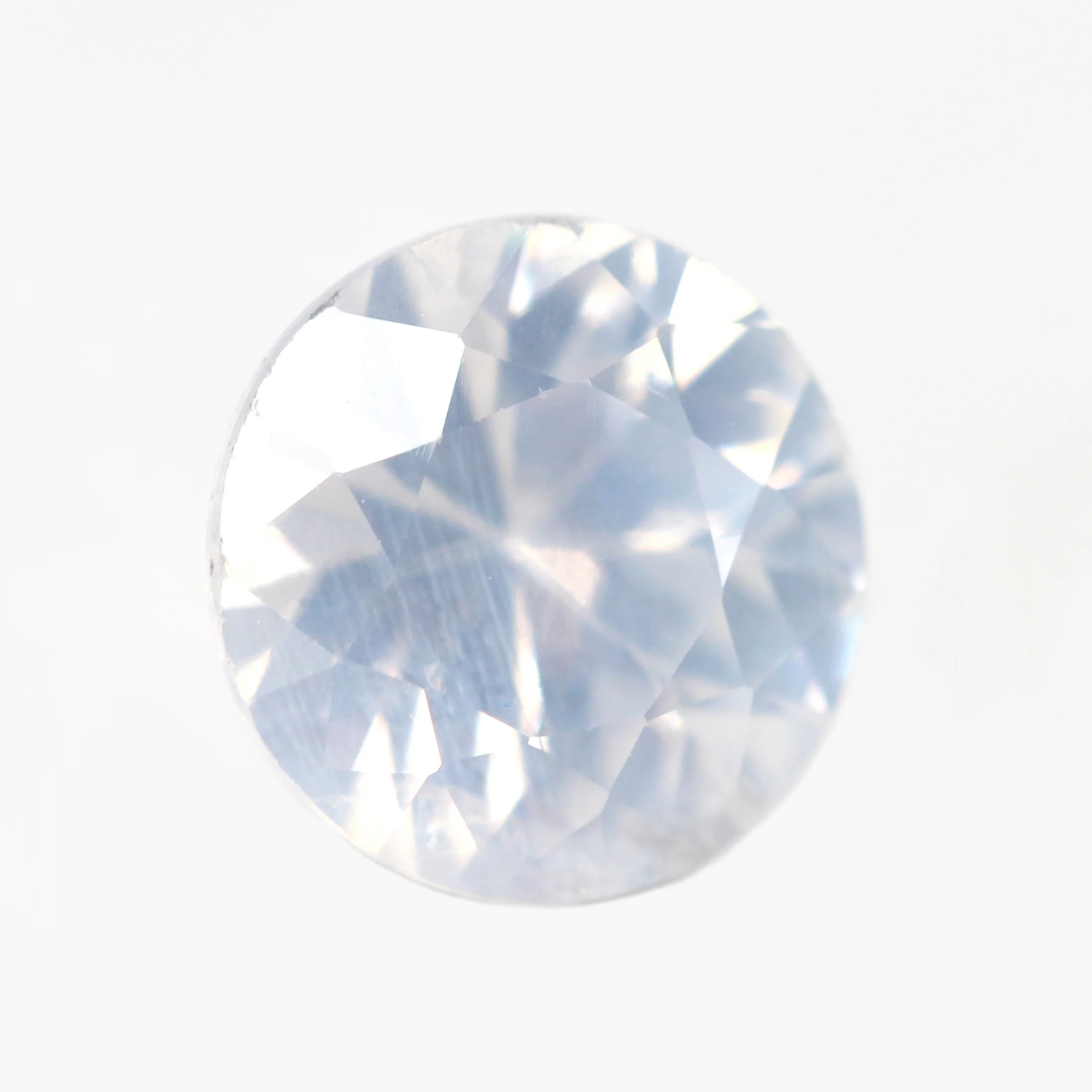 1.94 Carat Round Opalescent White Zircon for Custom Work - Inventory Code WZIR194 - Image 4