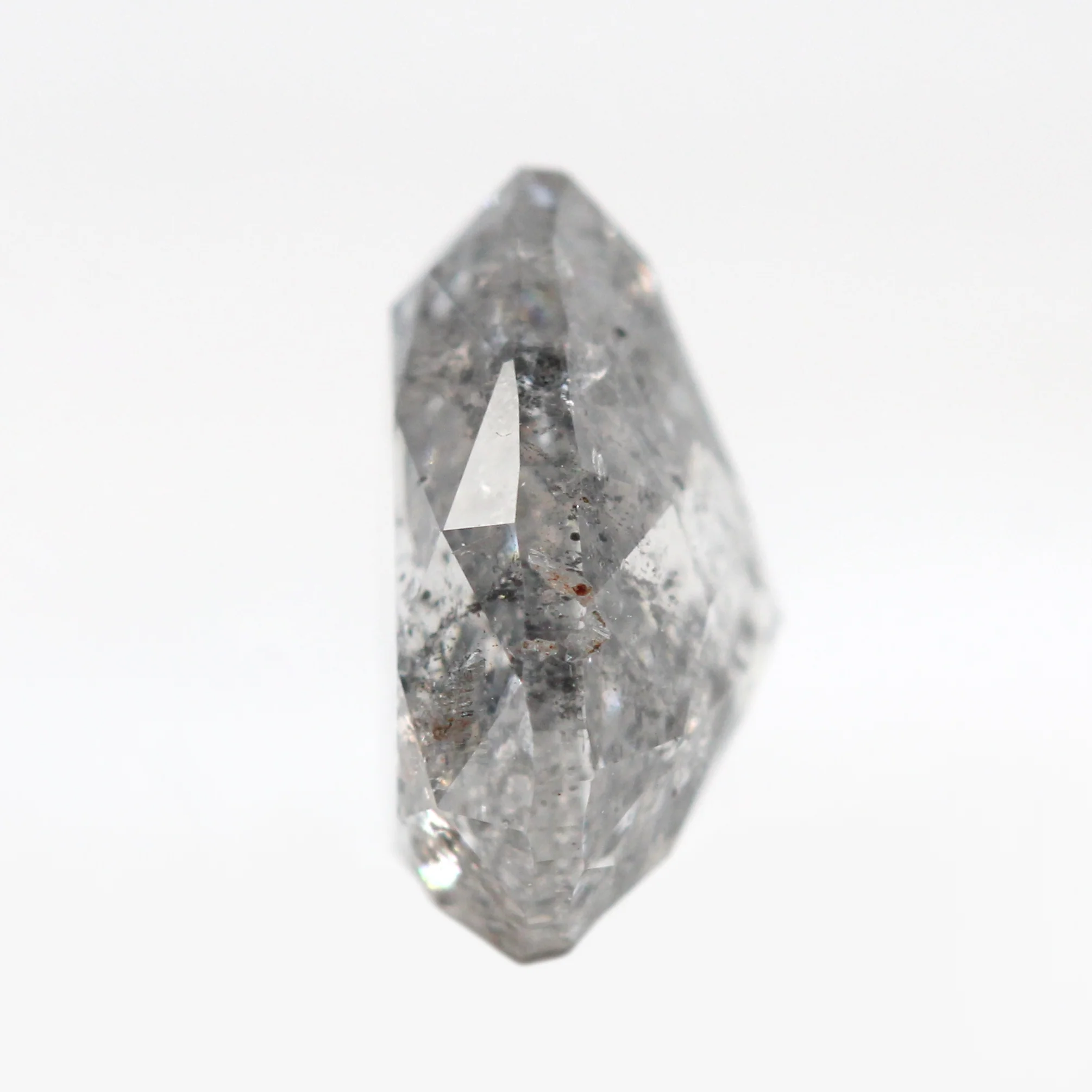1.95 Carat Gray Pear Salt and Pepper Diamond for Custom Work - Inventory Code SGP195 - Image 5