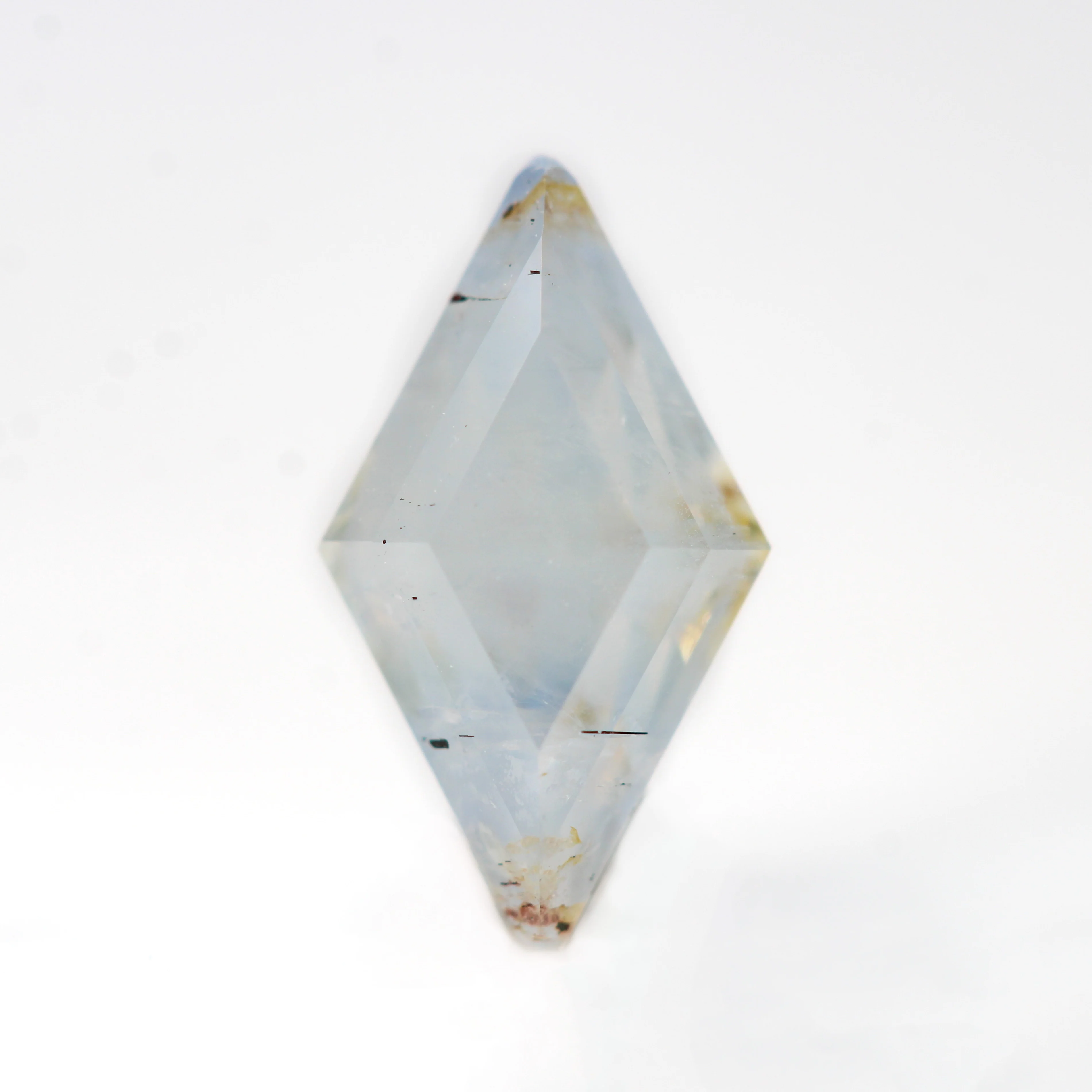 1.96 Carat Opalescent Gray Lozenge Cut Sapphire for Custom Work - Inventory Code GLS196