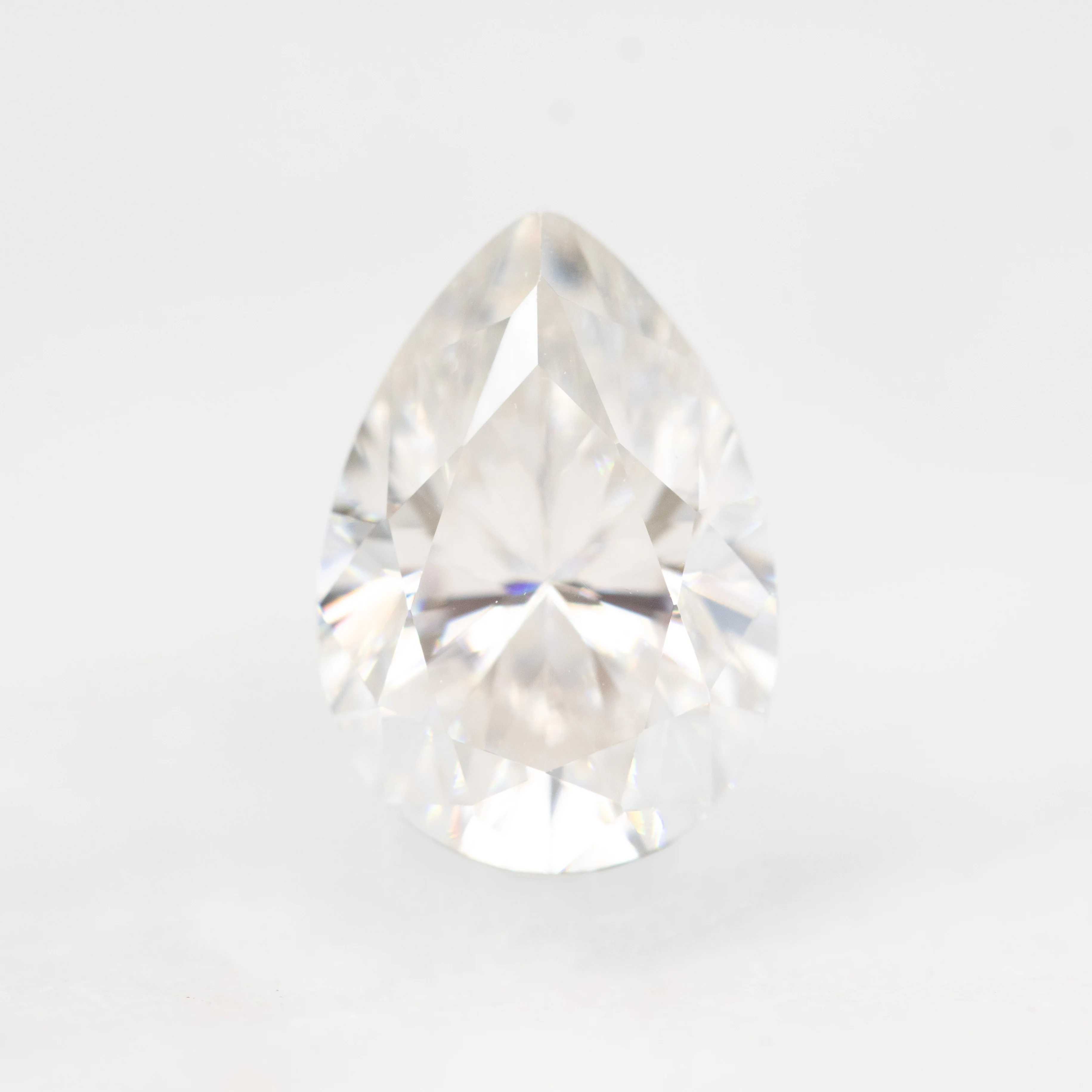 1.98 Carat Clear White Pear Moissanite for Custom Work - Inventory Code CCP198