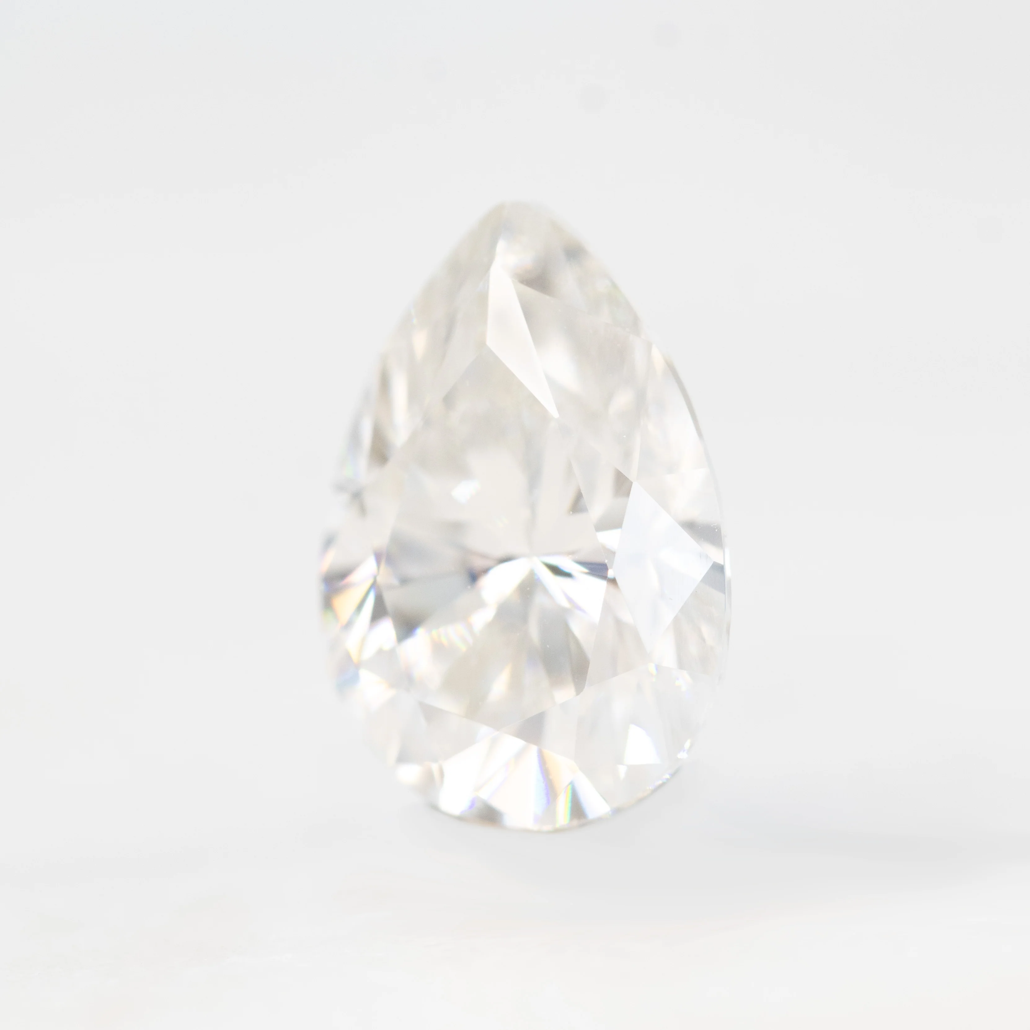 1.98 Carat Clear White Pear Moissanite for Custom Work - Inventory Code CCP198 - Image 3