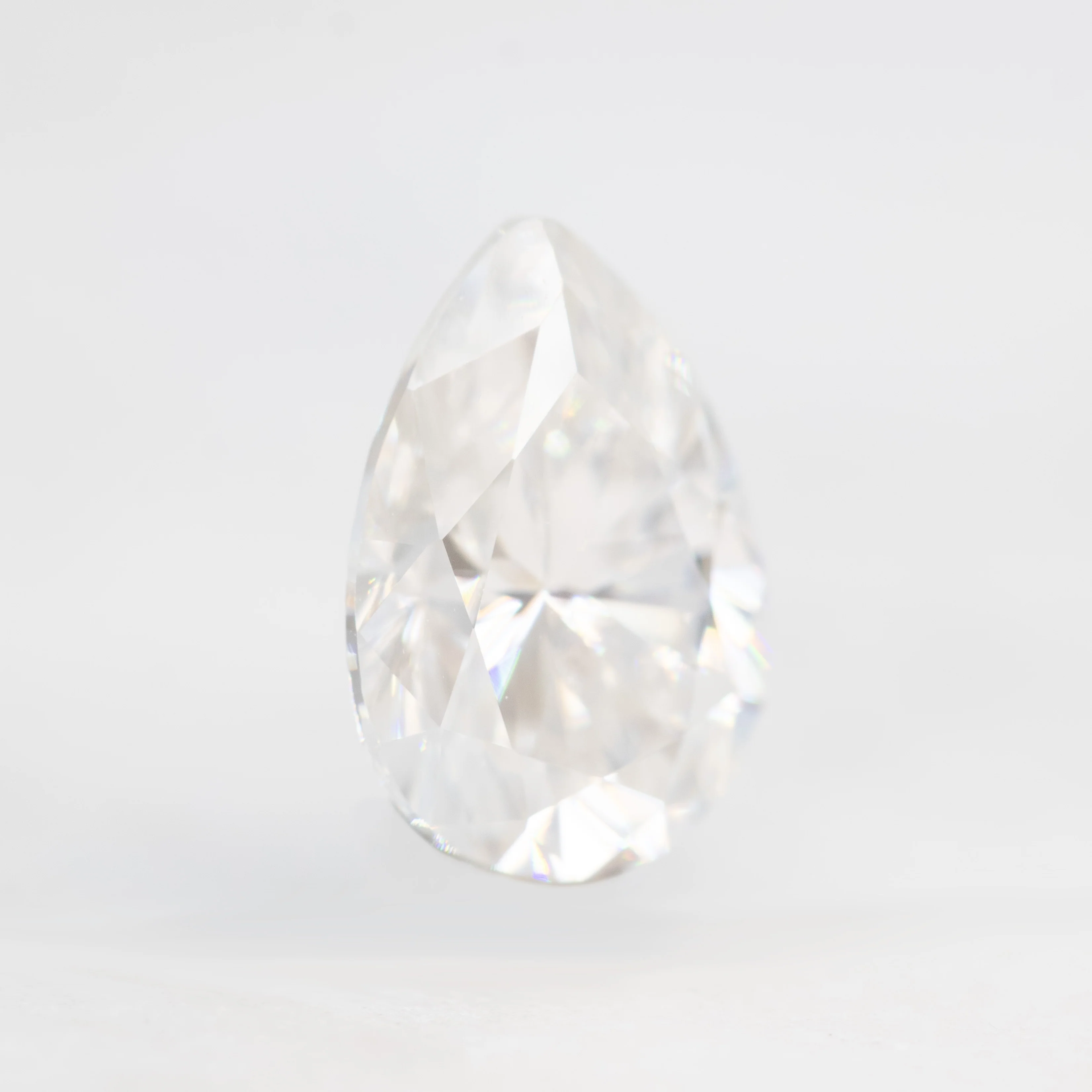 1.98 Carat Clear White Pear Moissanite for Custom Work - Inventory Code CCP198 - Image 4