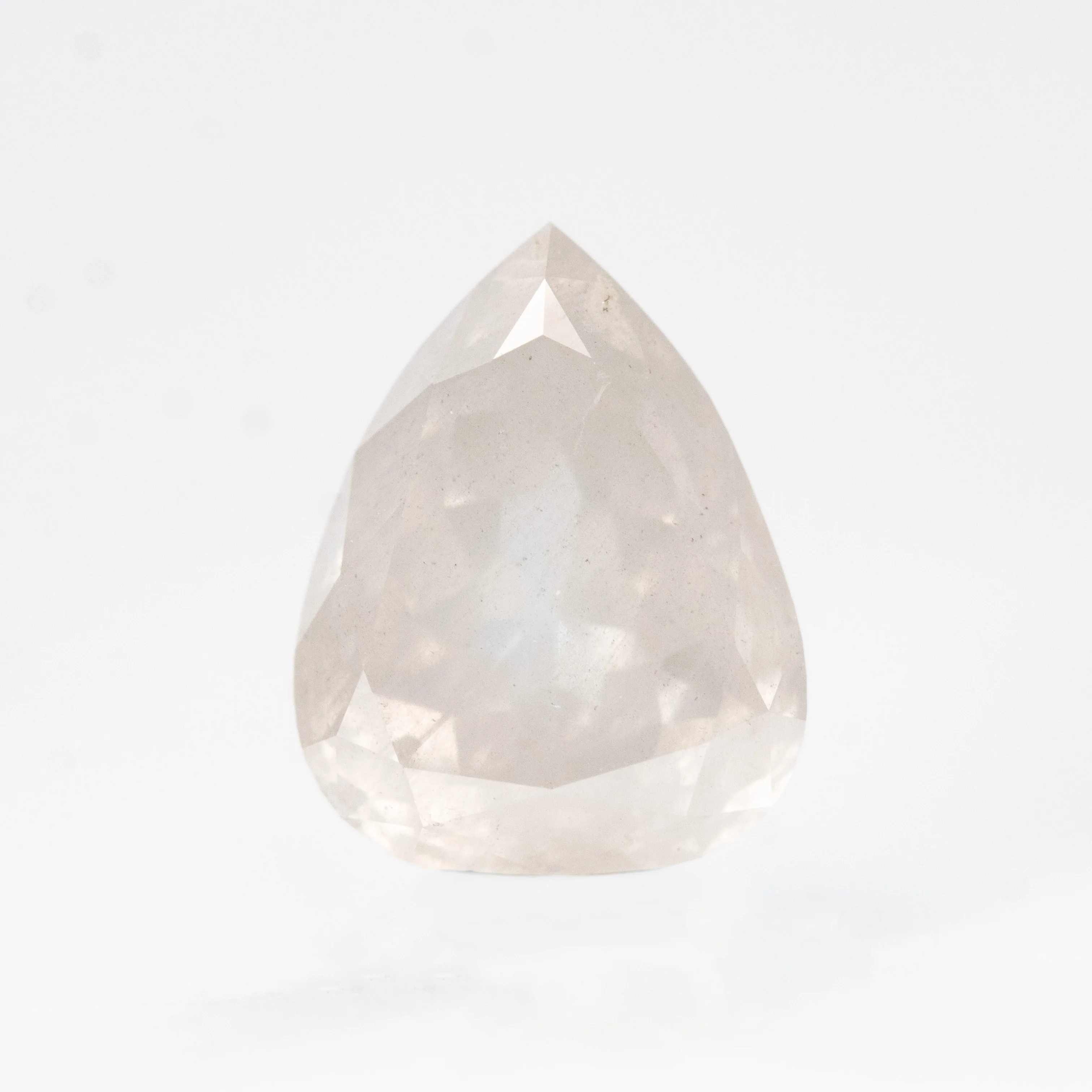 1.98 Carat Misty White Pear Salt and Pepper Diamond for Custom Work - Inventory Code MWP198