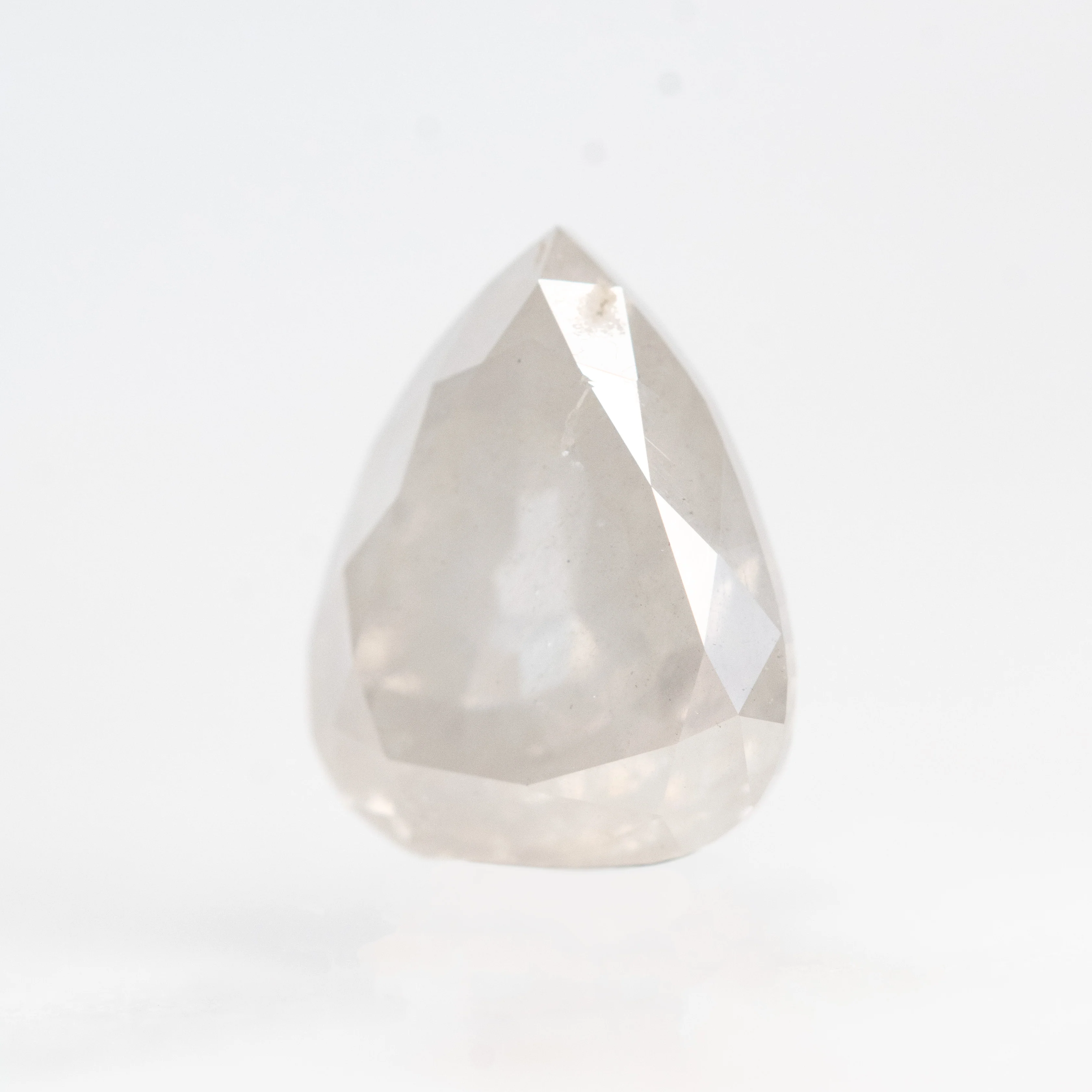1.98 Carat Misty White Pear Salt and Pepper Diamond for Custom Work - Inventory Code MWP198 - Image 3