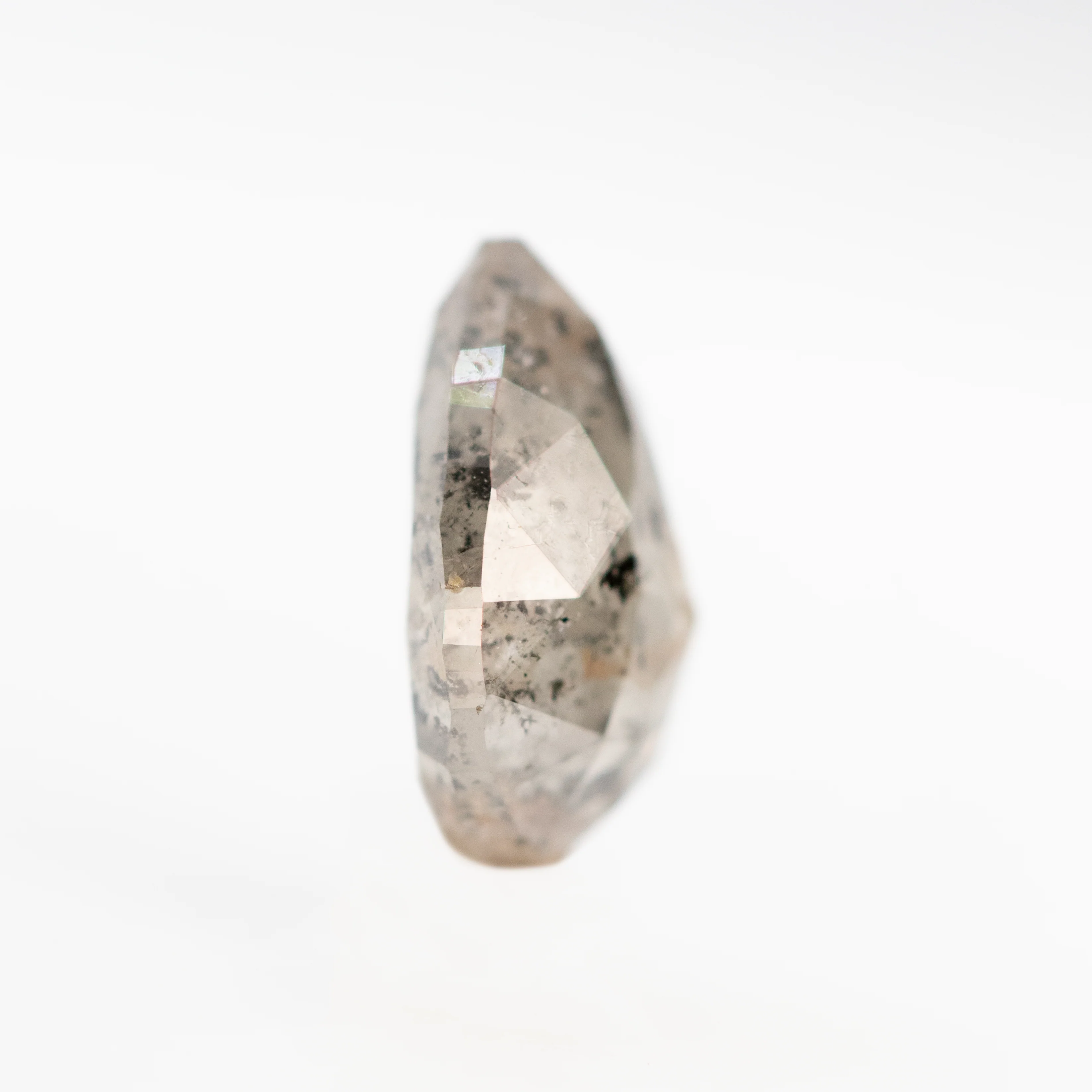 1.99 Carat Stormy Gray Pear Salt and Pepper Diamond for Custom Work - Inventory Code SGP199 - Image 5