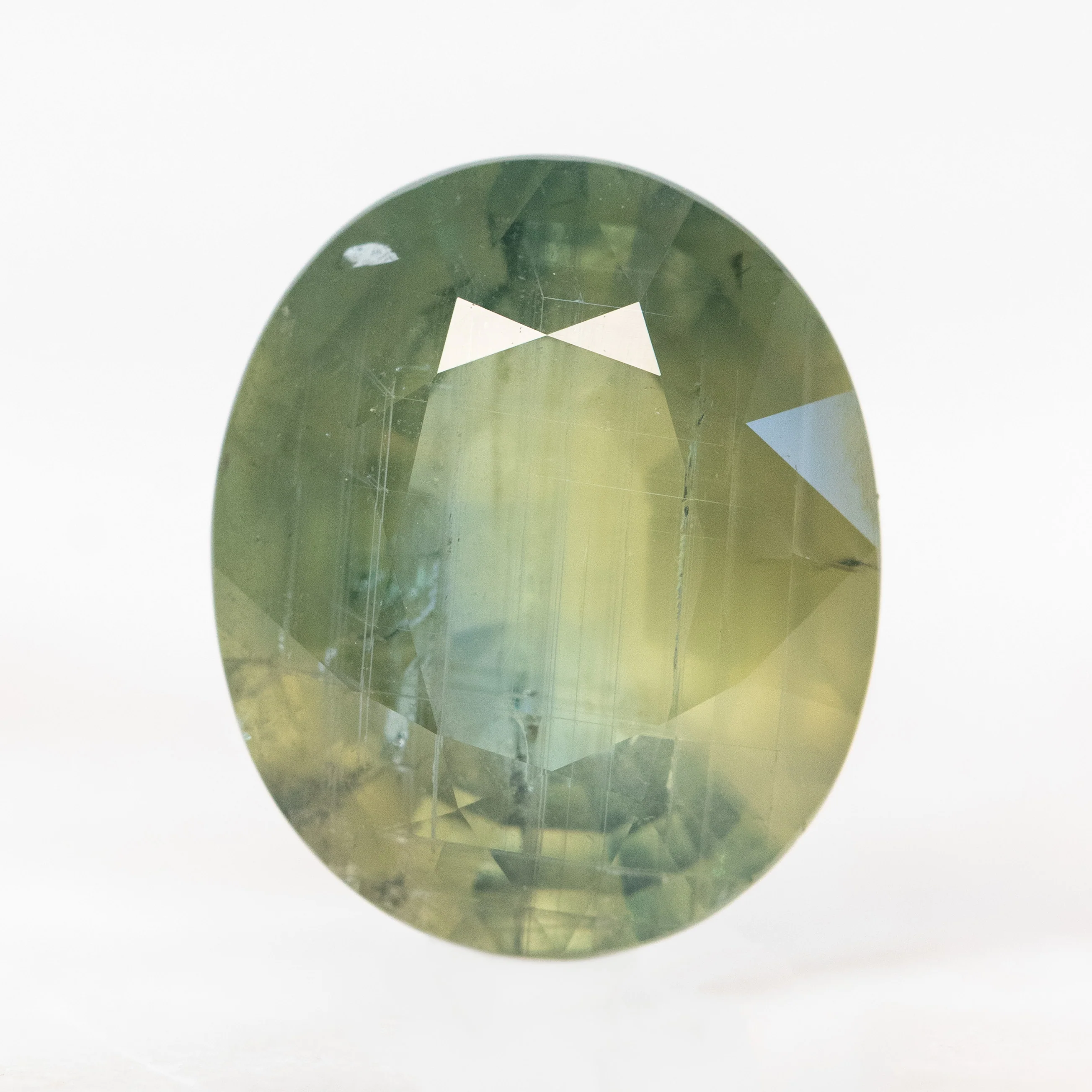 10.53 Carat Green Oval Sapphire for Custom Work - Inventory Code GOS1053