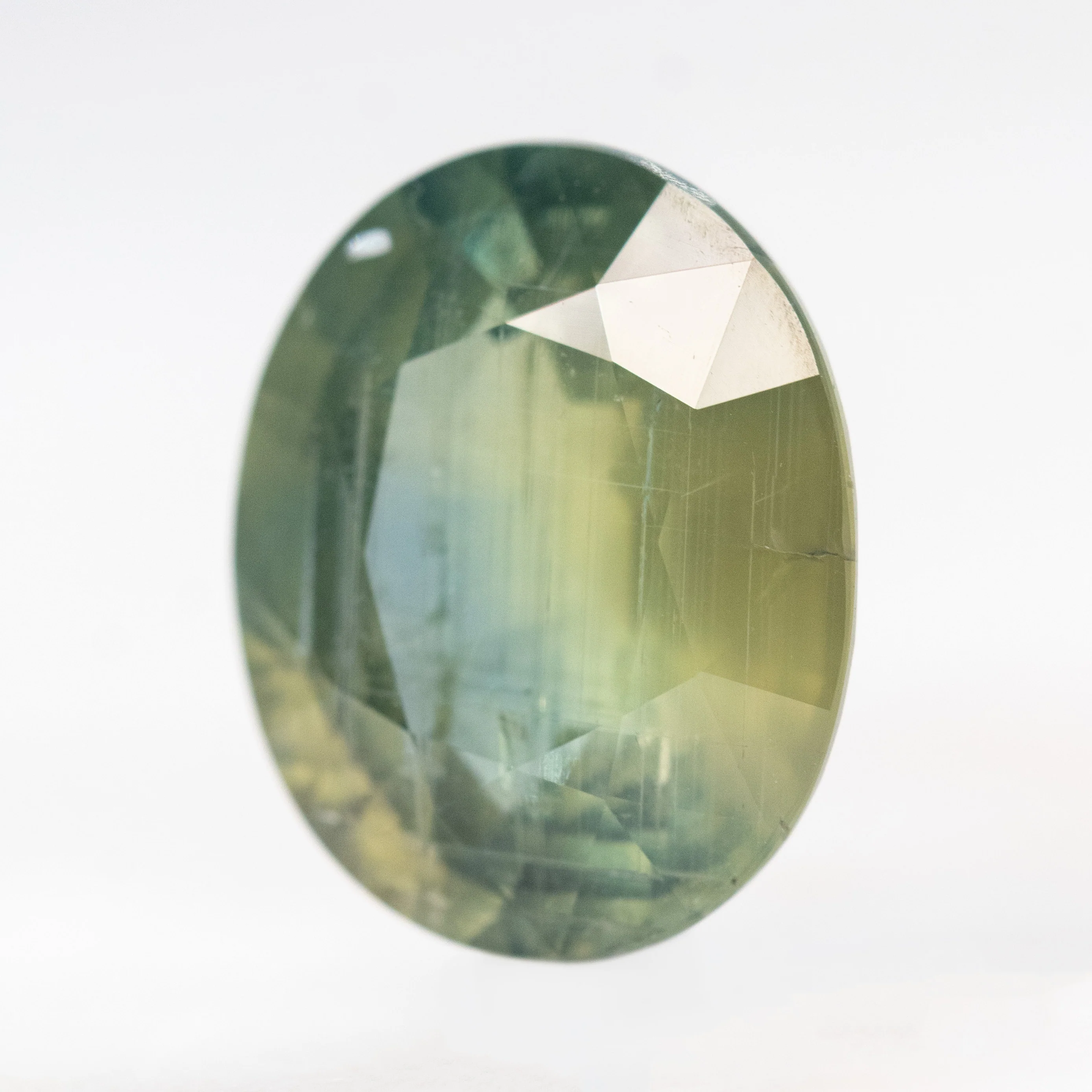 10.53 Carat Green Oval Sapphire for Custom Work - Inventory Code GOS1053 - Image 3