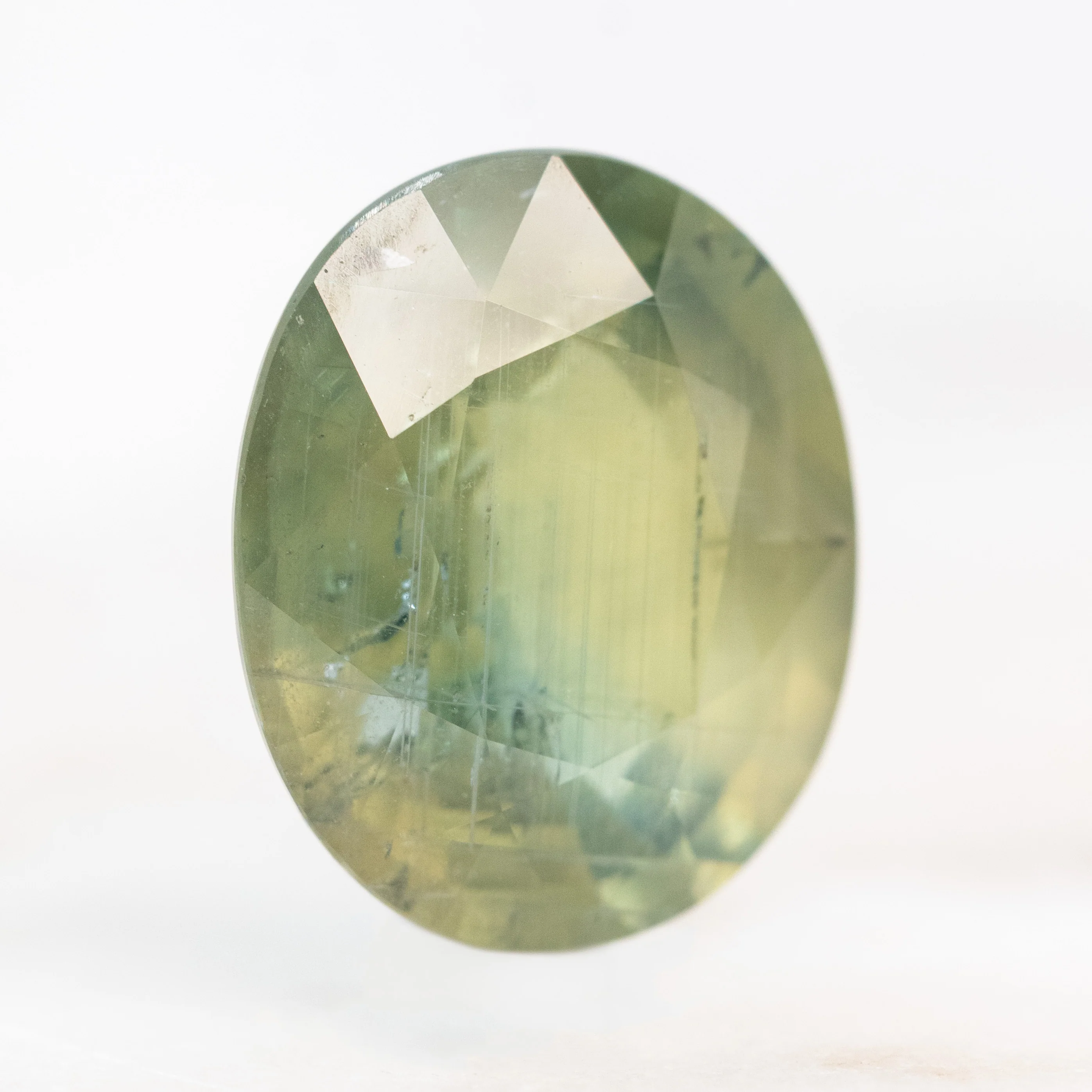 10.53 Carat Green Oval Sapphire for Custom Work - Inventory Code GOS1053 - Image 4