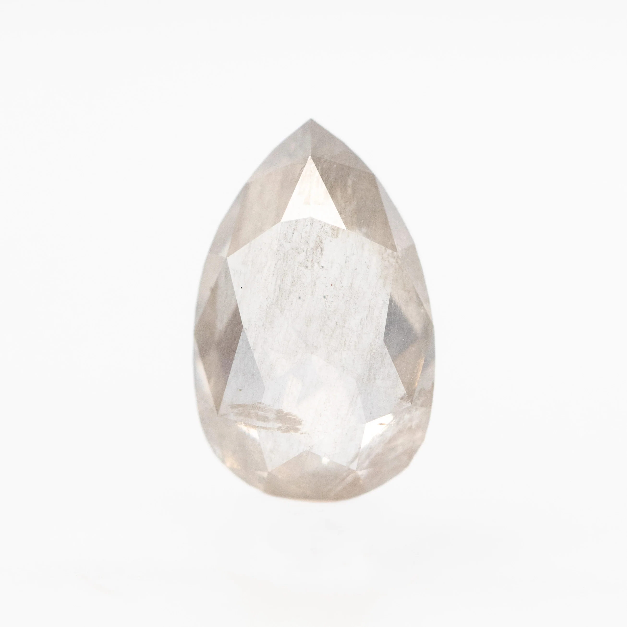 2.00 Carat Gray Pear Salt and Pepper Diamond for Custom Work - Inventory Code SCP200