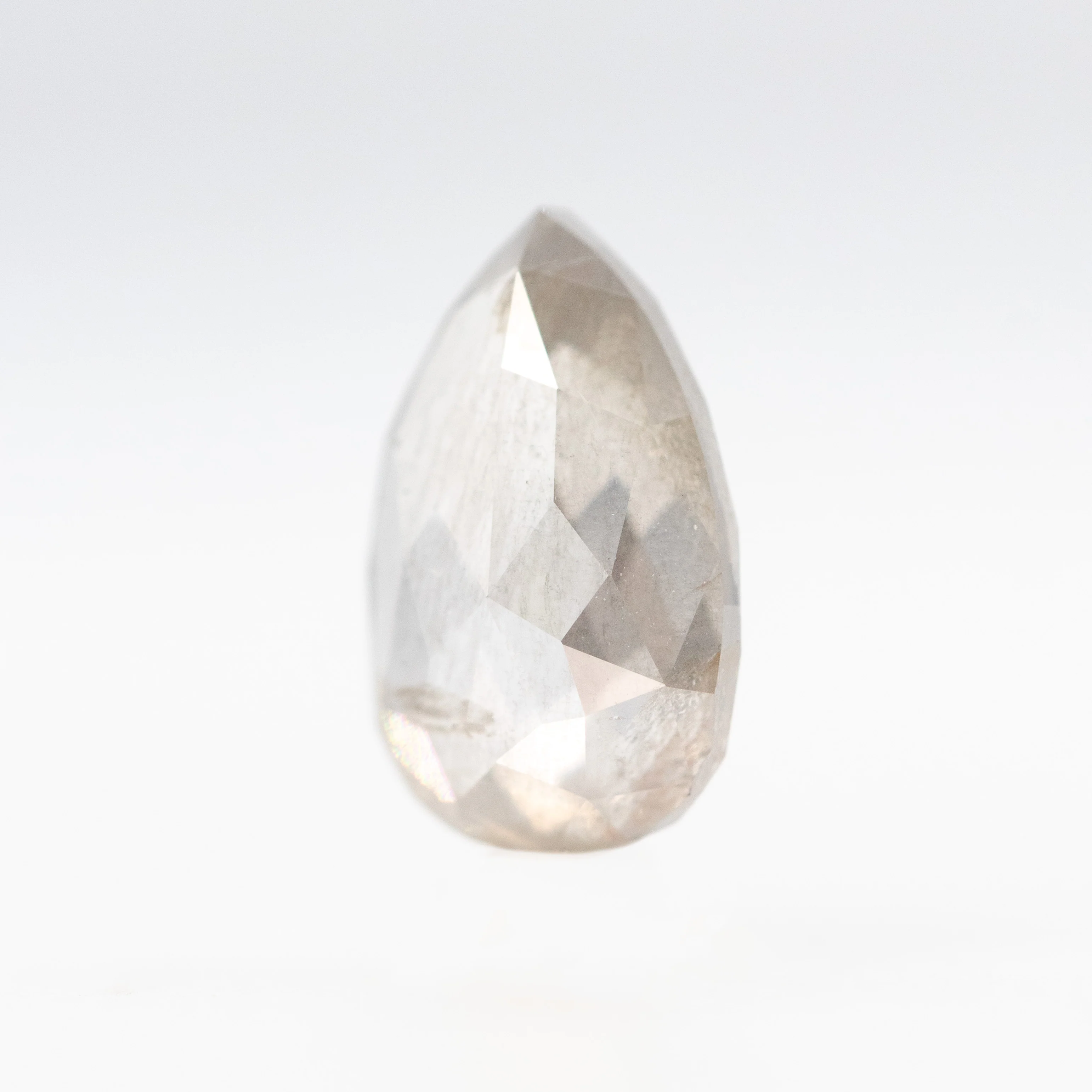 2.00 Carat Gray Pear Salt and Pepper Diamond for Custom Work - Inventory Code SCP200 - Image 3