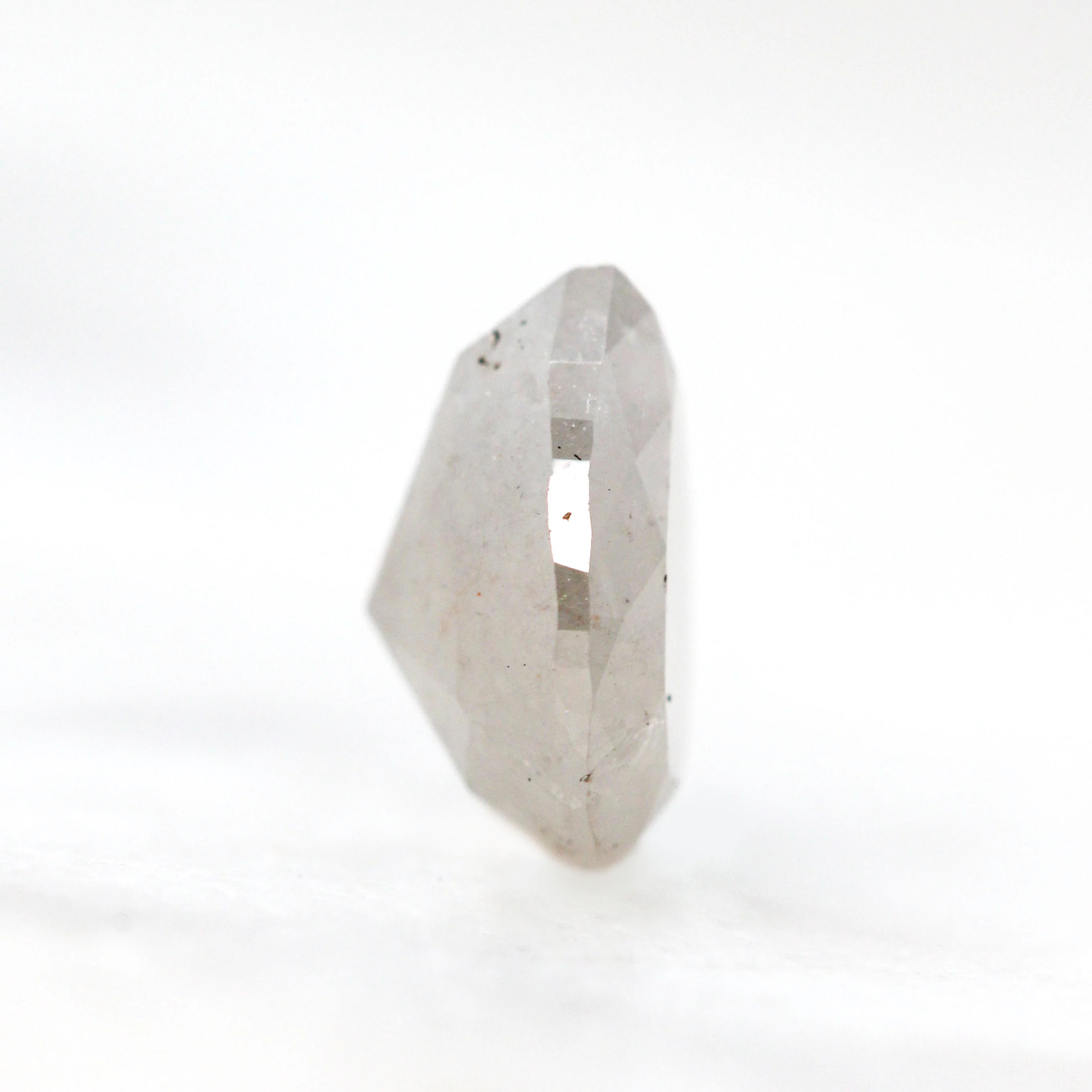 2.00 Carat Misty Gray Pear Salt and Pepper Diamond for Custom Work - Inventory Code MGP200 - Image 5