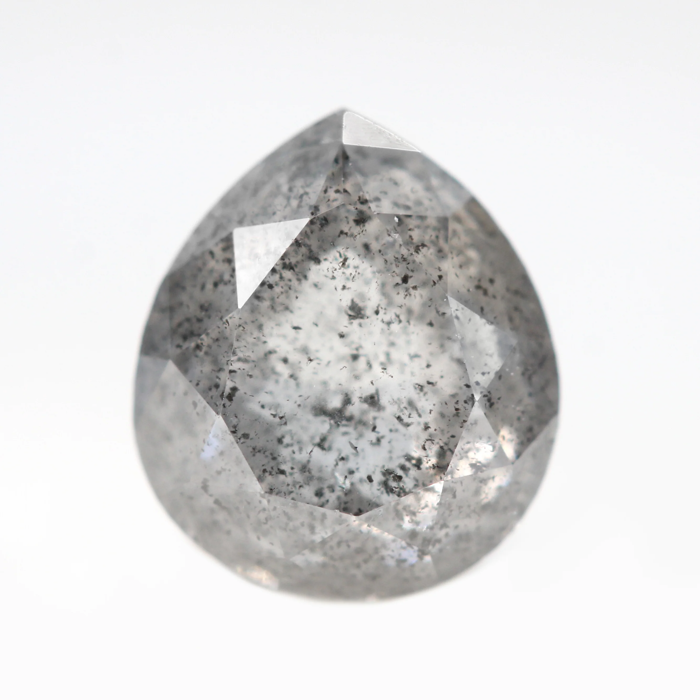 2.00 Carat Gray Pear Salt and Pepper Diamond for Custom Work - Inventory Code SGP200