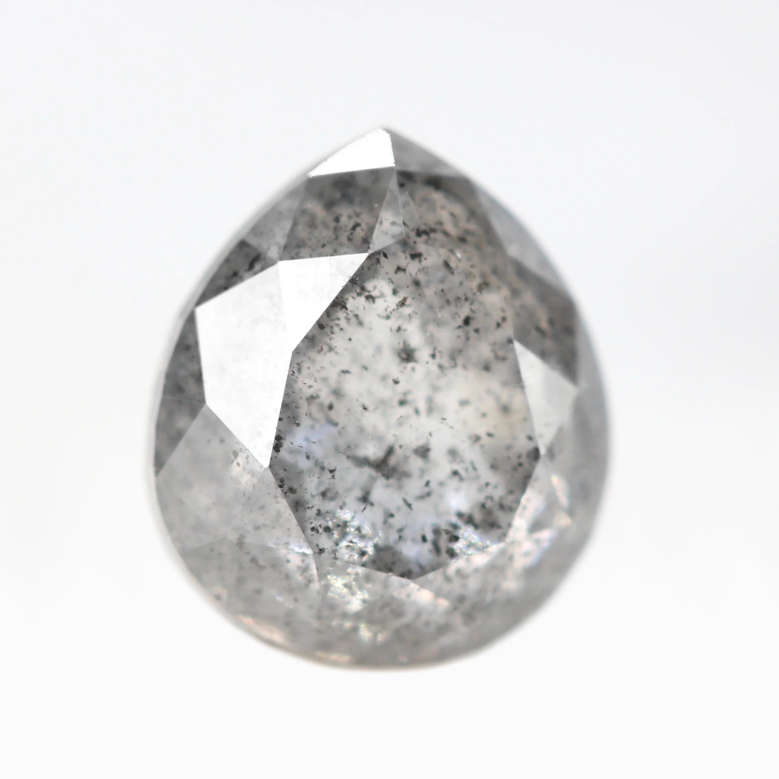 2.00 Carat Gray Pear Salt and Pepper Diamond for Custom Work - Inventory Code SGP200 - Image 5