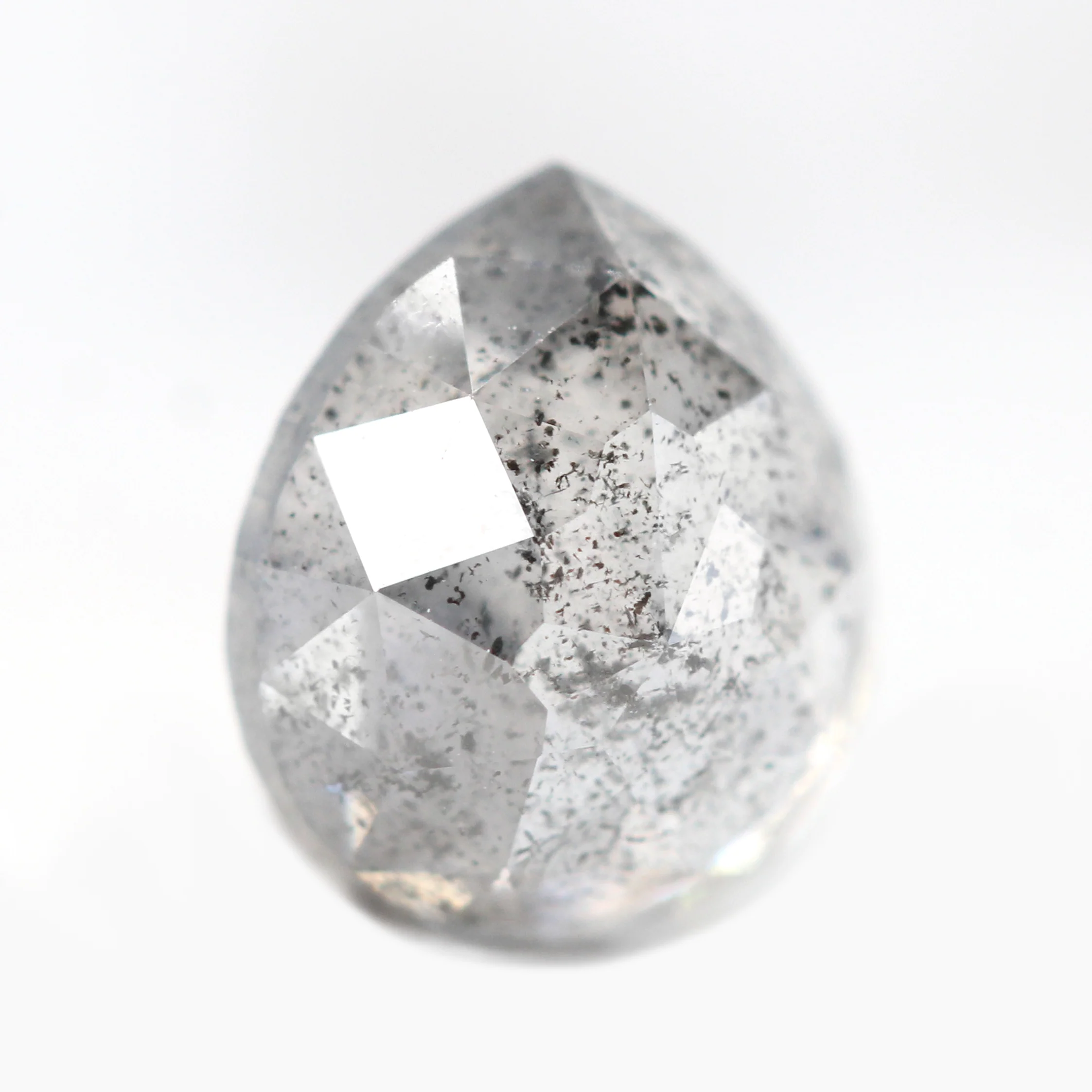 2.00 Carat Gray Pear Salt and Pepper Diamond for Custom Work - Inventory Code SGP200 - Image 8
