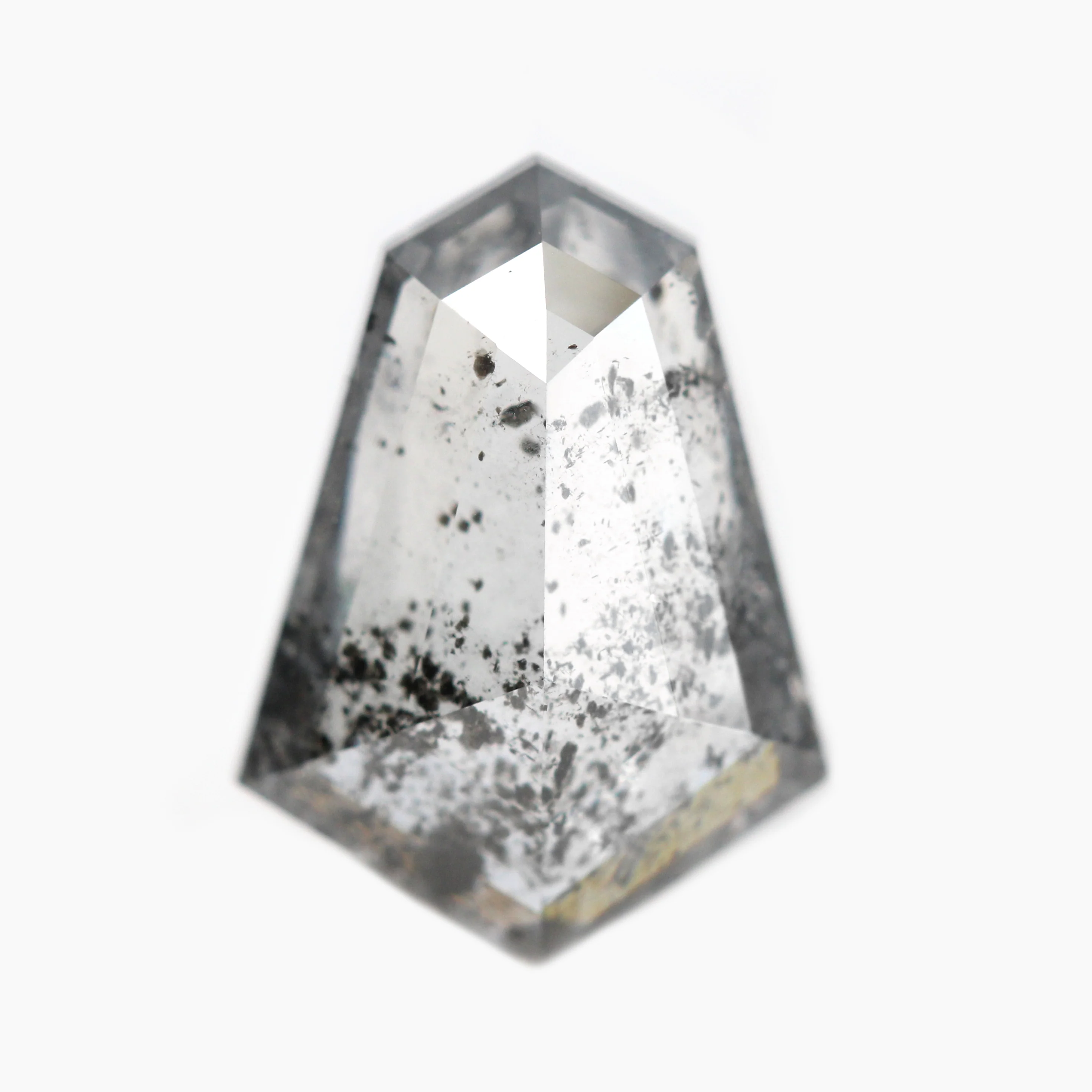 2.00 Carat Shield Cut Salt and Pepper Diamond for Custom Work - Inventory Code DCS200