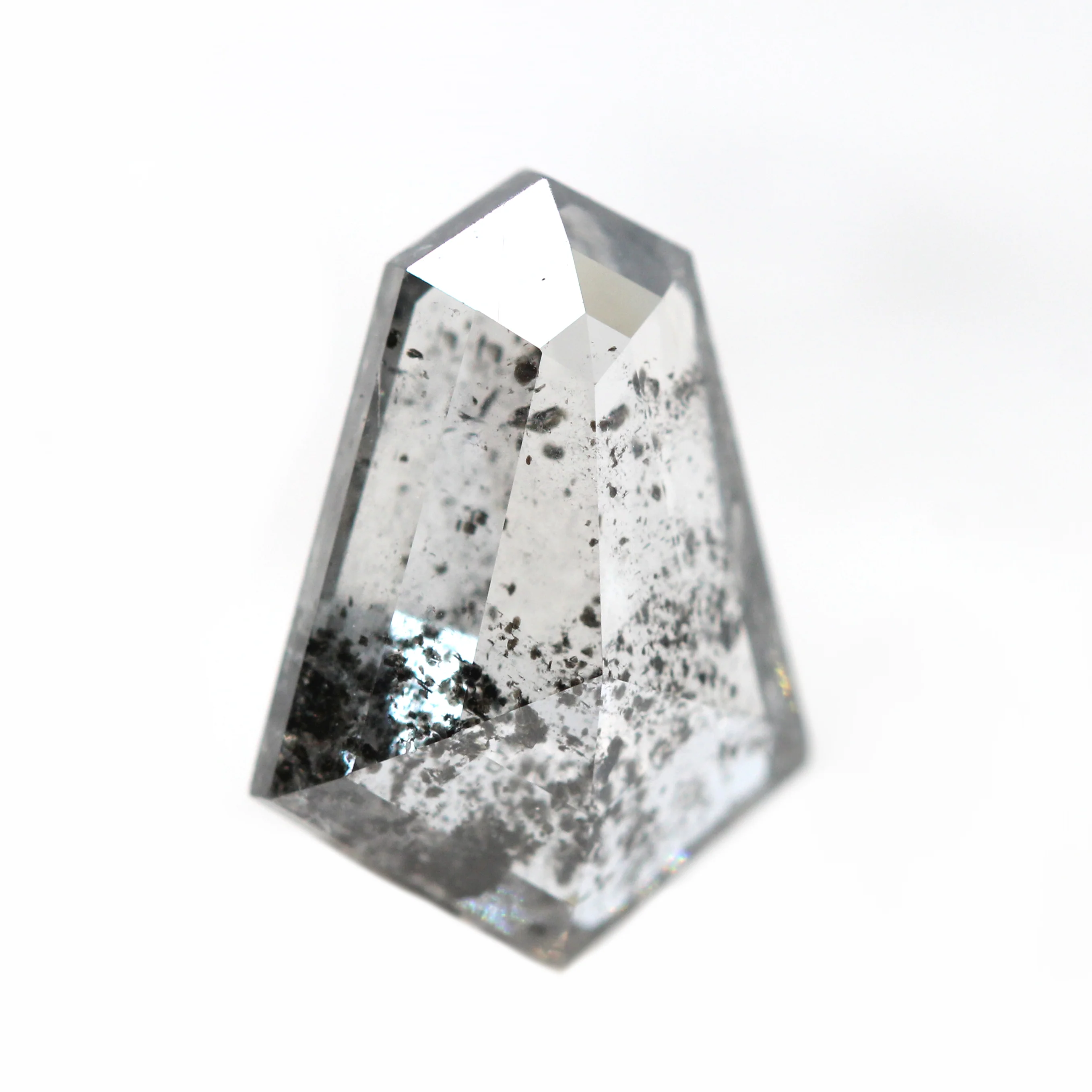2.00 Carat Shield Cut Salt and Pepper Diamond for Custom Work - Inventory Code DCS200 - Image 3