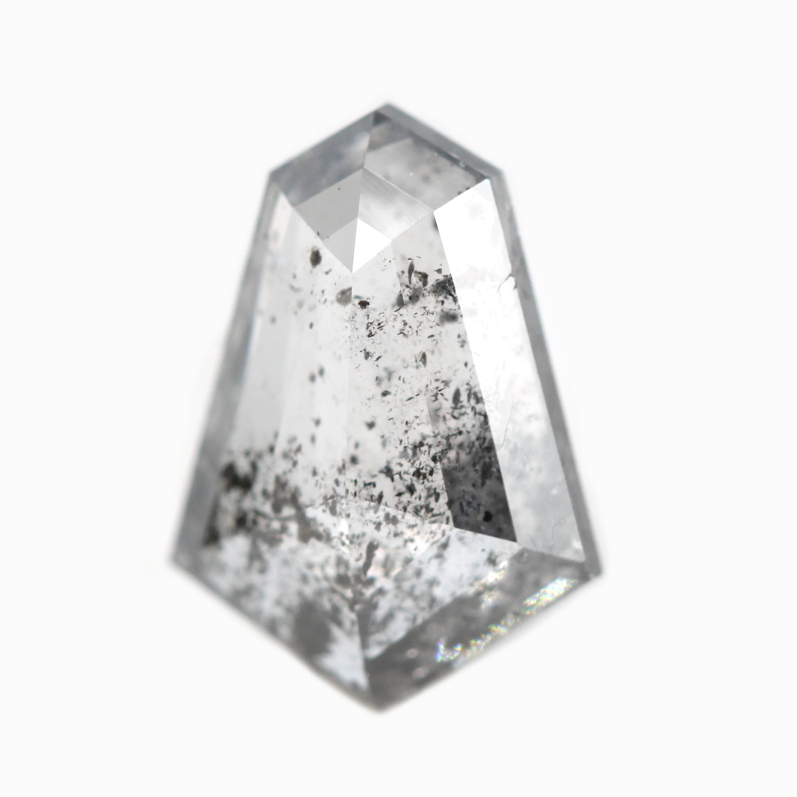 2.00 Carat Shield Cut Salt and Pepper Diamond for Custom Work - Inventory Code DCS200 - Image 4