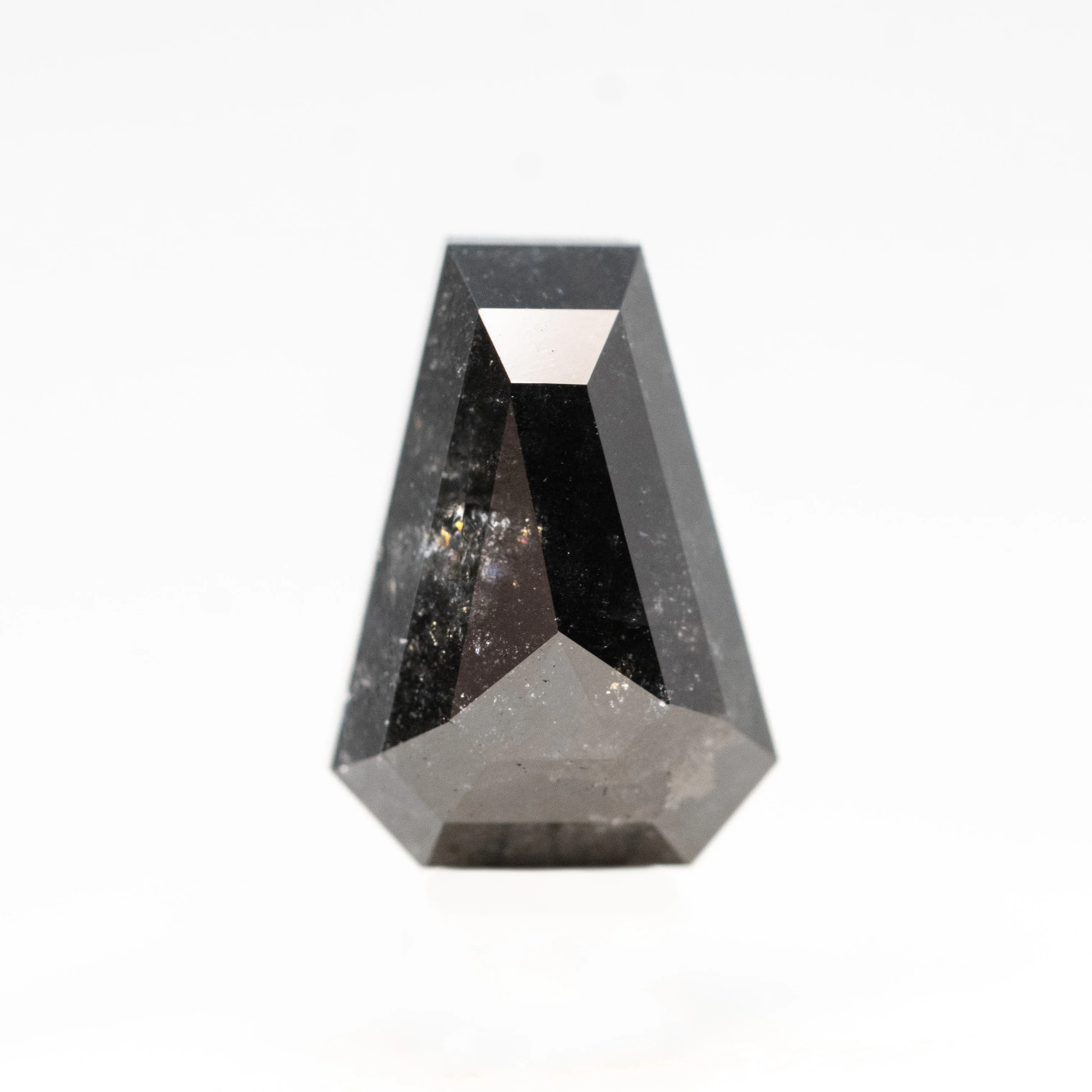 2.02 Carat Black Shield Cut Salt and Pepper Diamond for Custom Work - Inventory Code BCT202