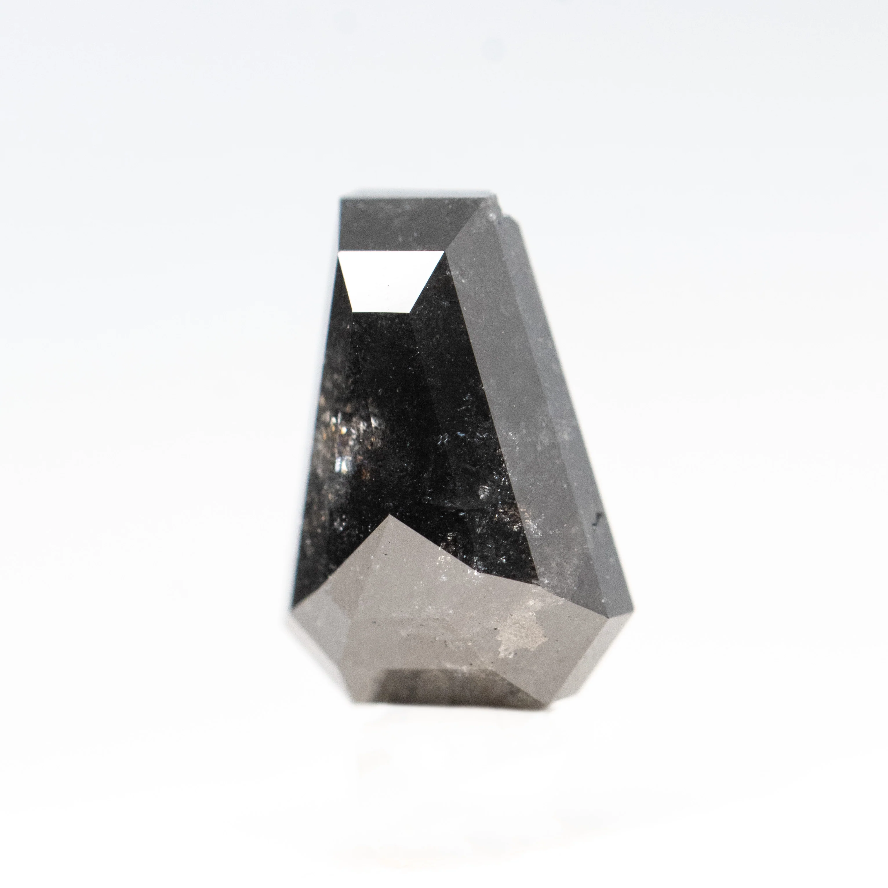 2.02 Carat Black Shield Cut Salt and Pepper Diamond for Custom Work - Inventory Code BCT202 - Image 3