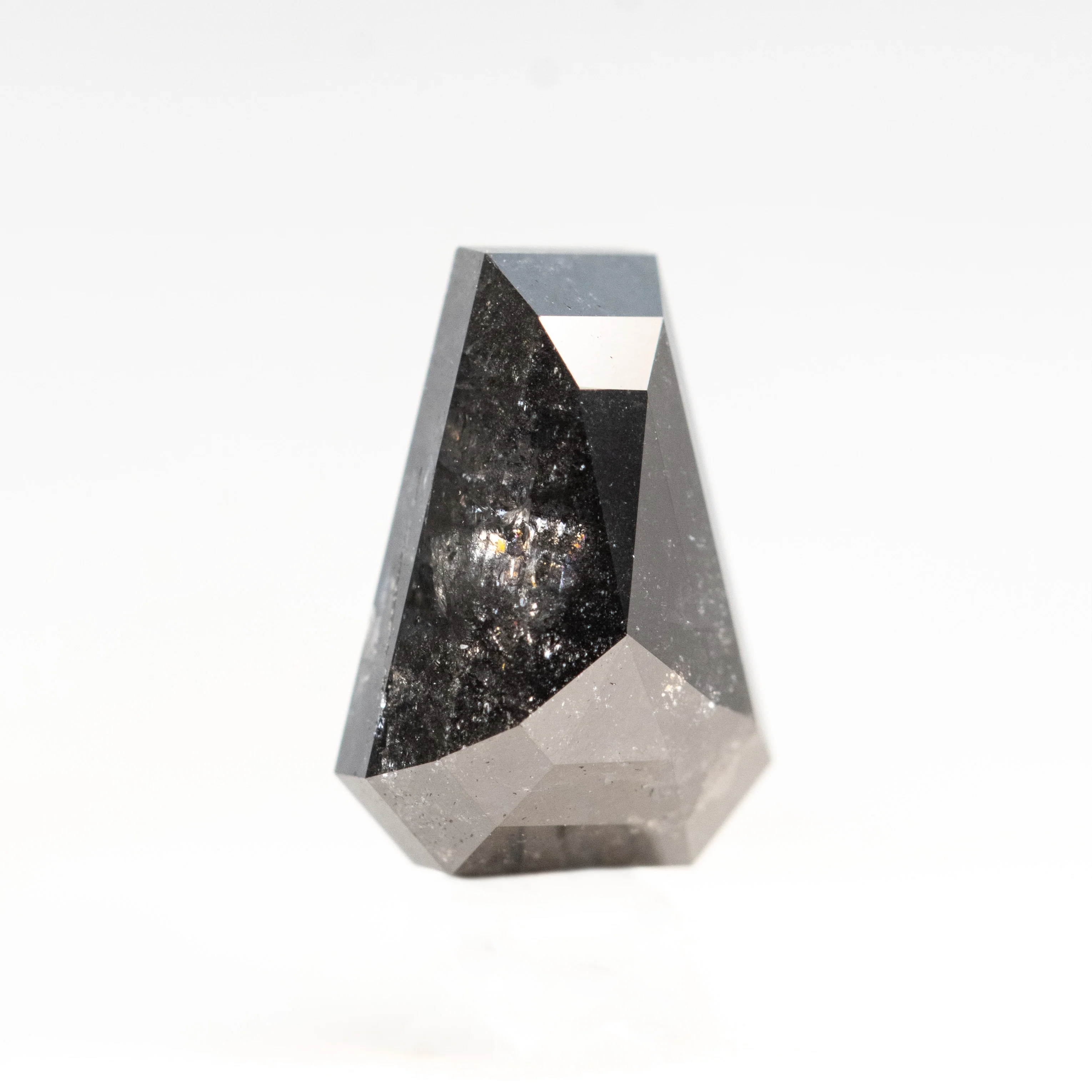 2.02 Carat Black Shield Cut Salt and Pepper Diamond for Custom Work - Inventory Code BCT202 - Image 4