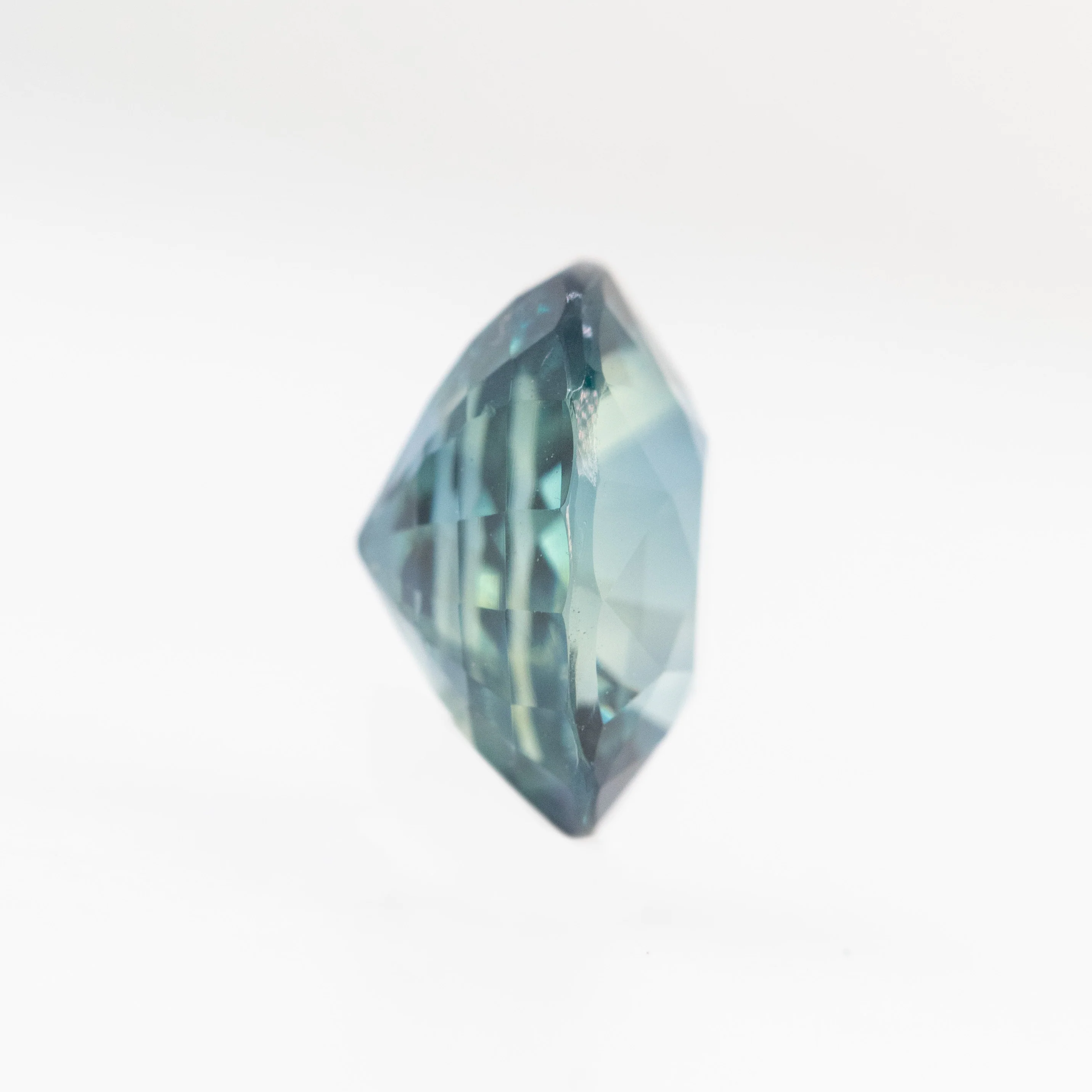 2.02 Carat Teal Blue Oval Sapphire for Custom Work - Inventory Code TBOS202 - Image 5